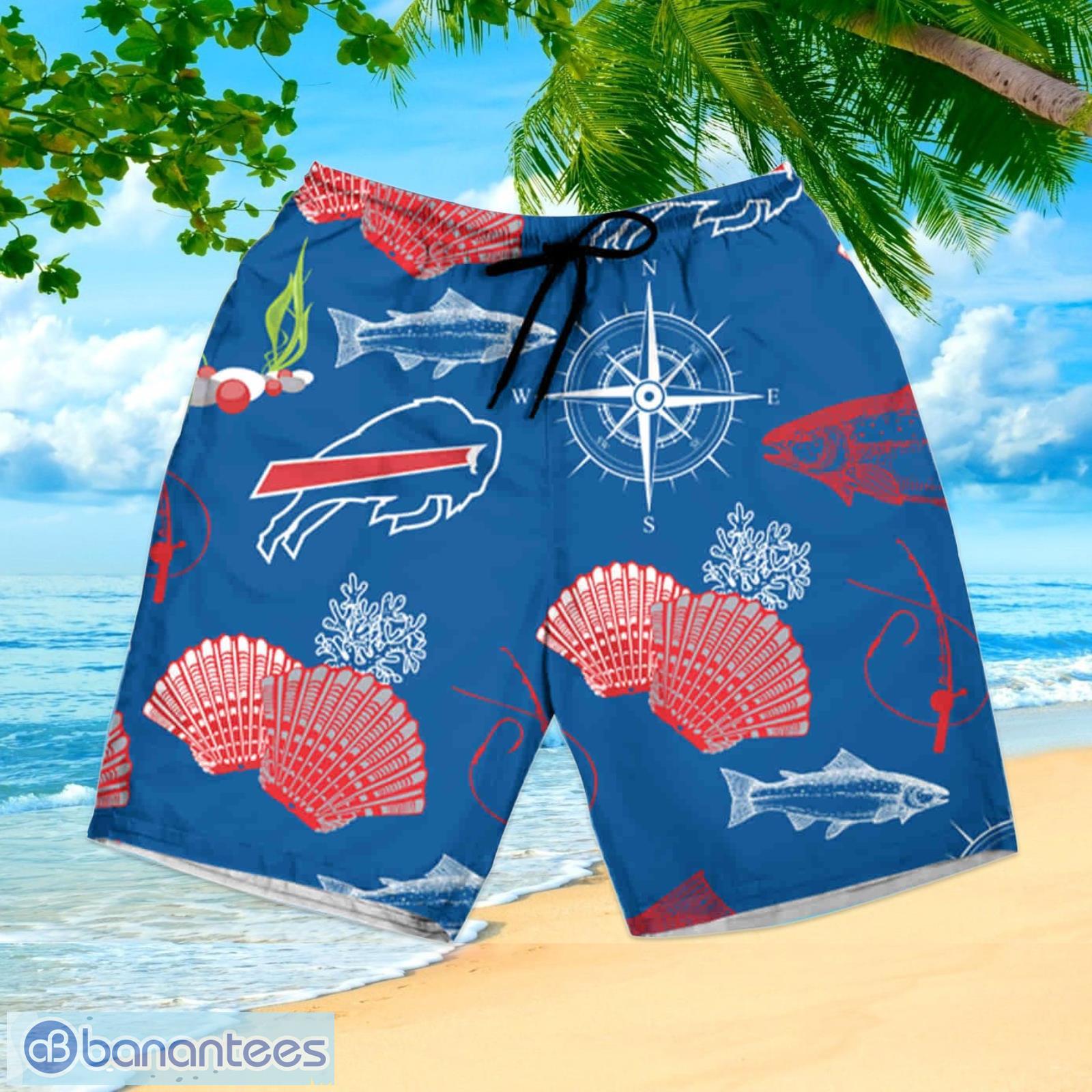 Nfl Buffalo Bills Floral Button Up Summer Hawaiian Shirt And Shorts -  Banantees