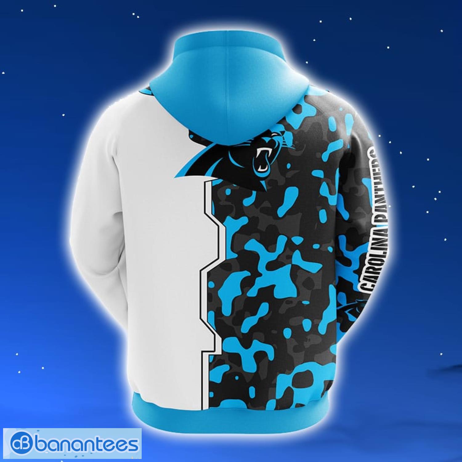 NFL Carolina Panthers Camouflage Blue 3D Hoodie Zip Hoodie For Men And Women Sport Gift Product Photo 2
