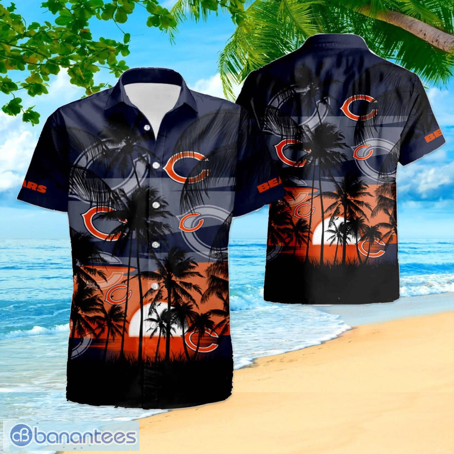 NFL Chicago Bears Logo Hot Hawaiian Shirt Gift For Men And Women Color  White - Banantees