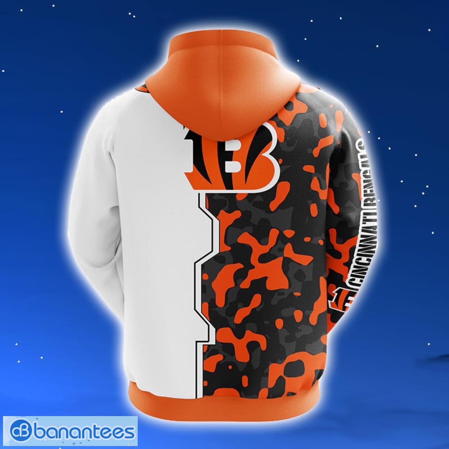 NFL Cincinnati Bengals Camouflage Orange 3D Hoodie Zip Hoodie For Men And Women Sport Gift Product Photo 2