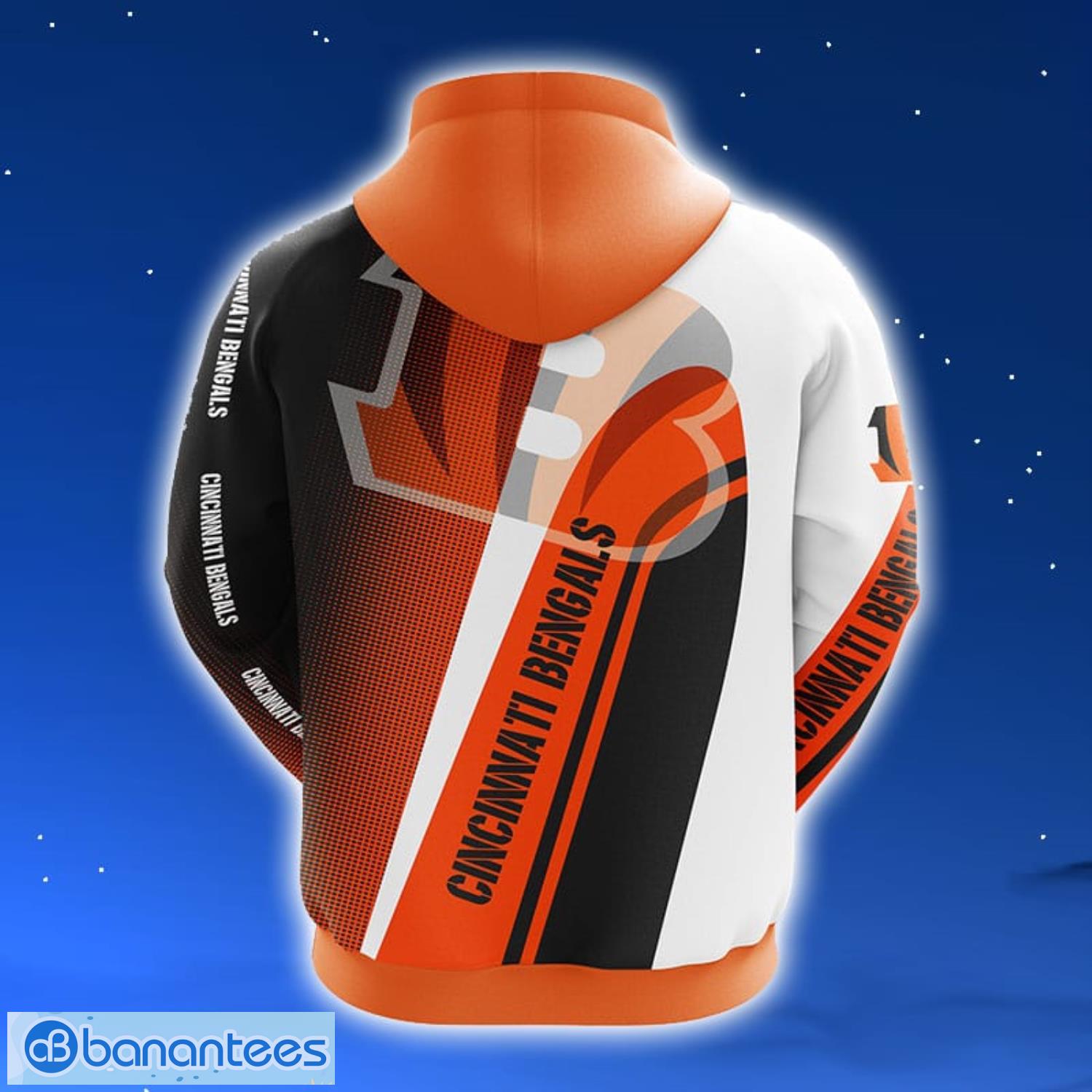 NFL Cincinnati Bengals Orange Unisex 3D Hoodie Zip Hoodie For Men And Women Sport Gift Product Photo 2