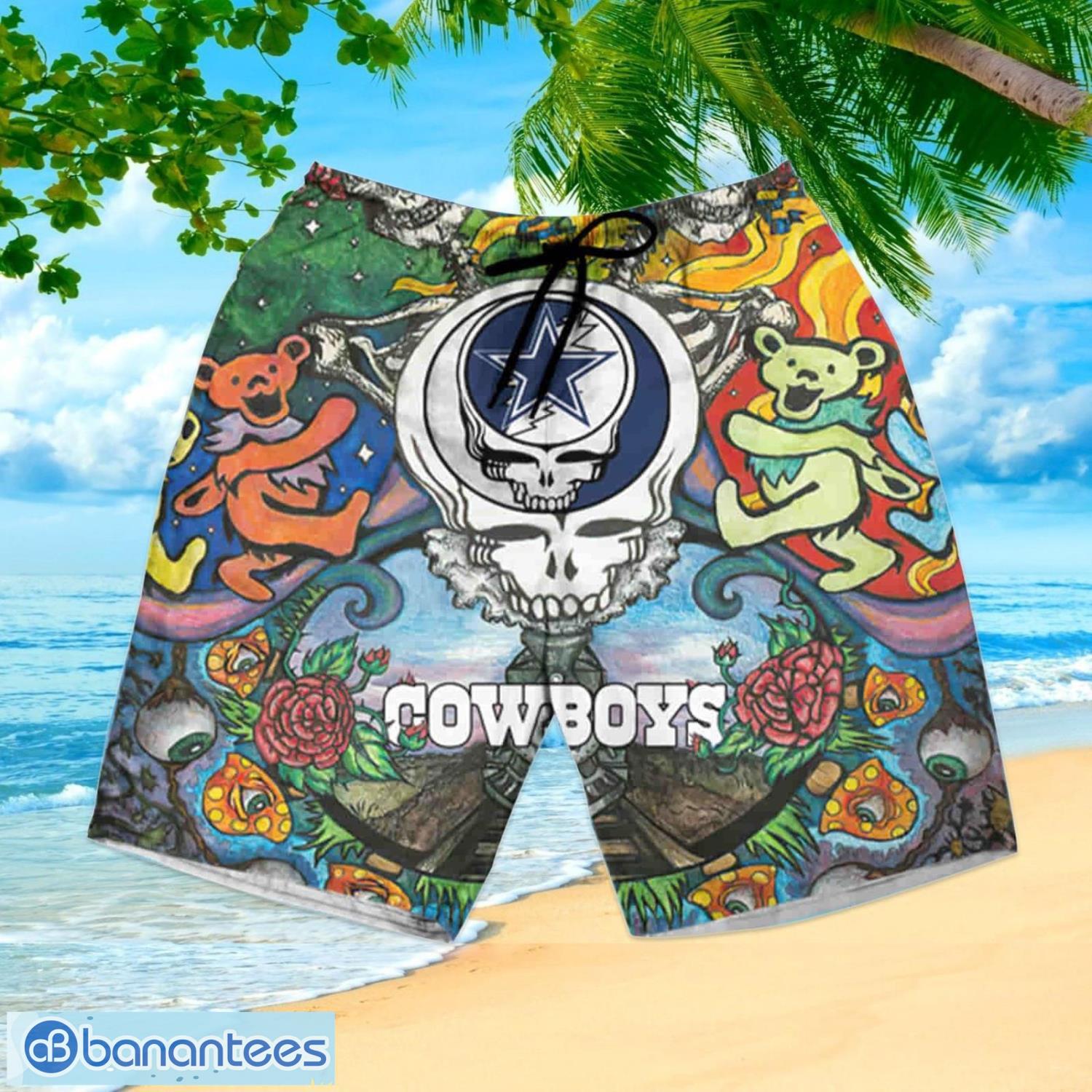 Dallas Cowboys Womens Button Down Shirts Dresses Summer Hawaiian