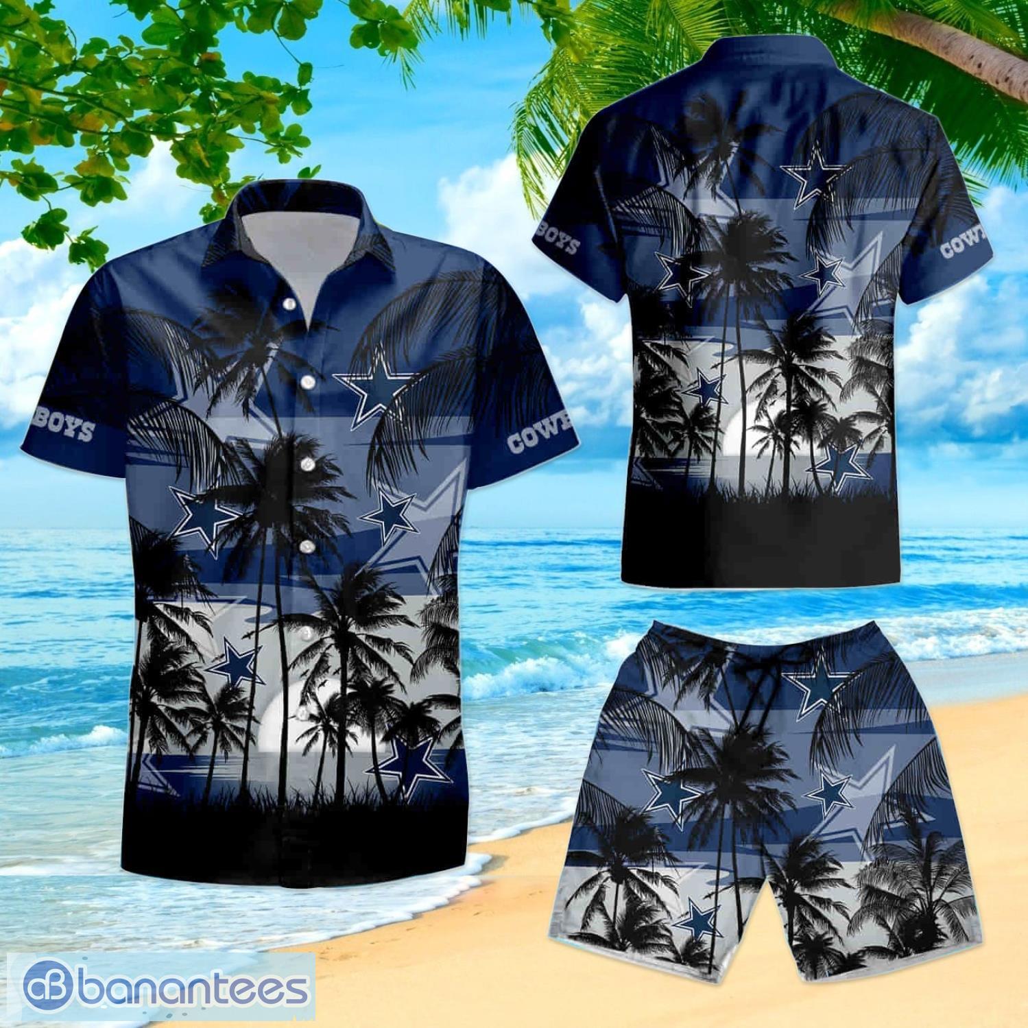 LIMITED] Dallas Cowboys NFL-Summer Hawaiian Shirt And Shorts, With Tropical  Patterns For Fans