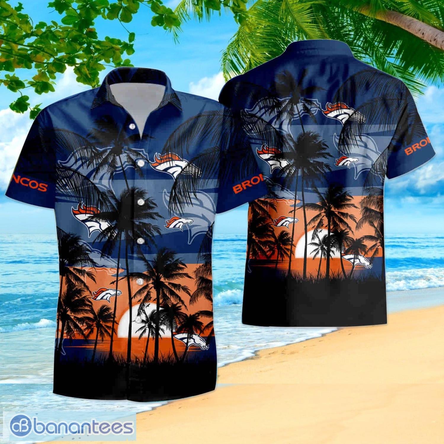 NFL Denver Broncos Tropical Hawaiian Shirt And Shorts Summer
