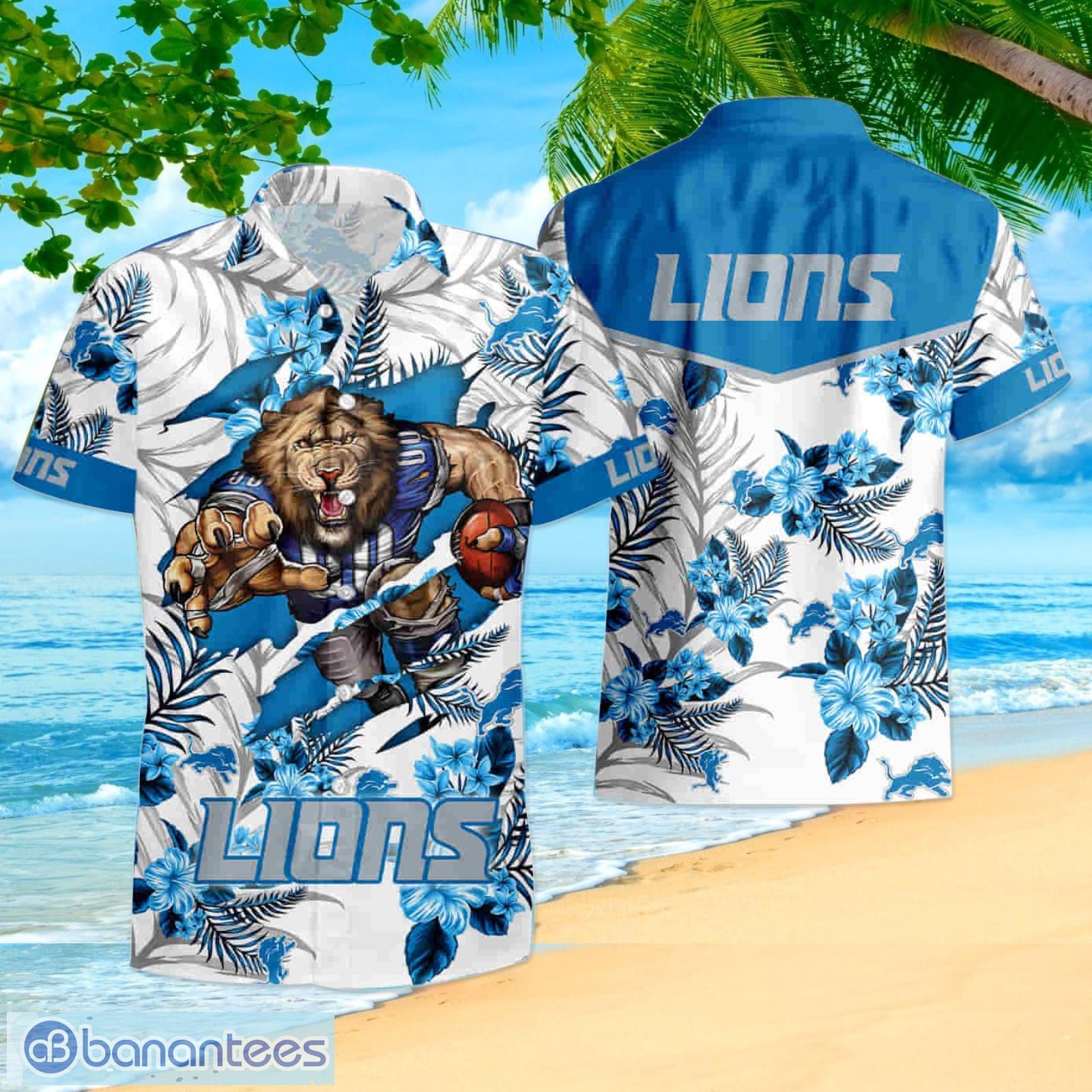 Nfl Detroit Lions Hawaiian Summer Hawaiian Shirt And Shorts