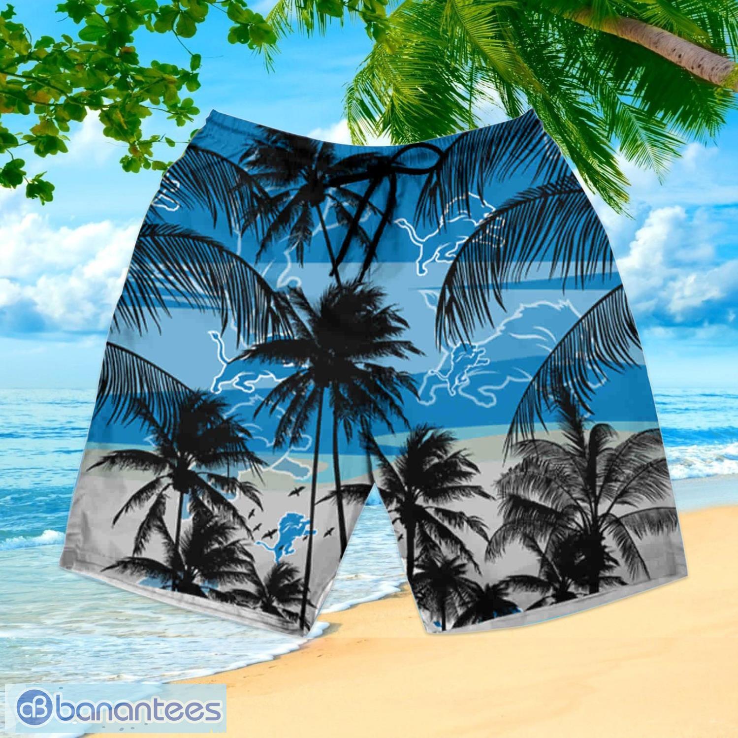 Men's Detroit Lions Hawaiian Shirt Tropical - Banantees