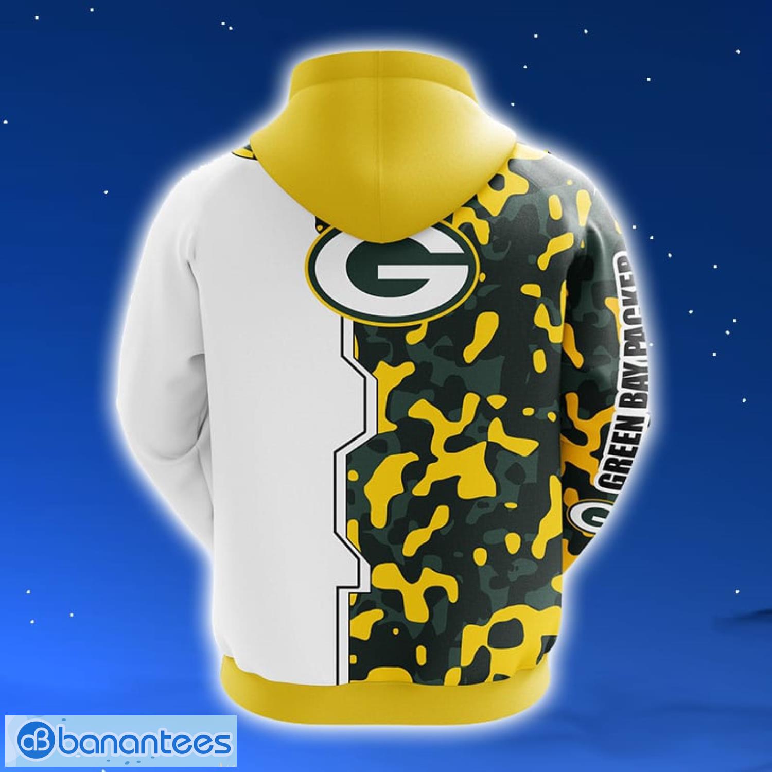 NFL Green Bay Packers Camouflage Yellow 3D Hoodie Zip Hoodie For Men And Women Sport Gift Product Photo 2