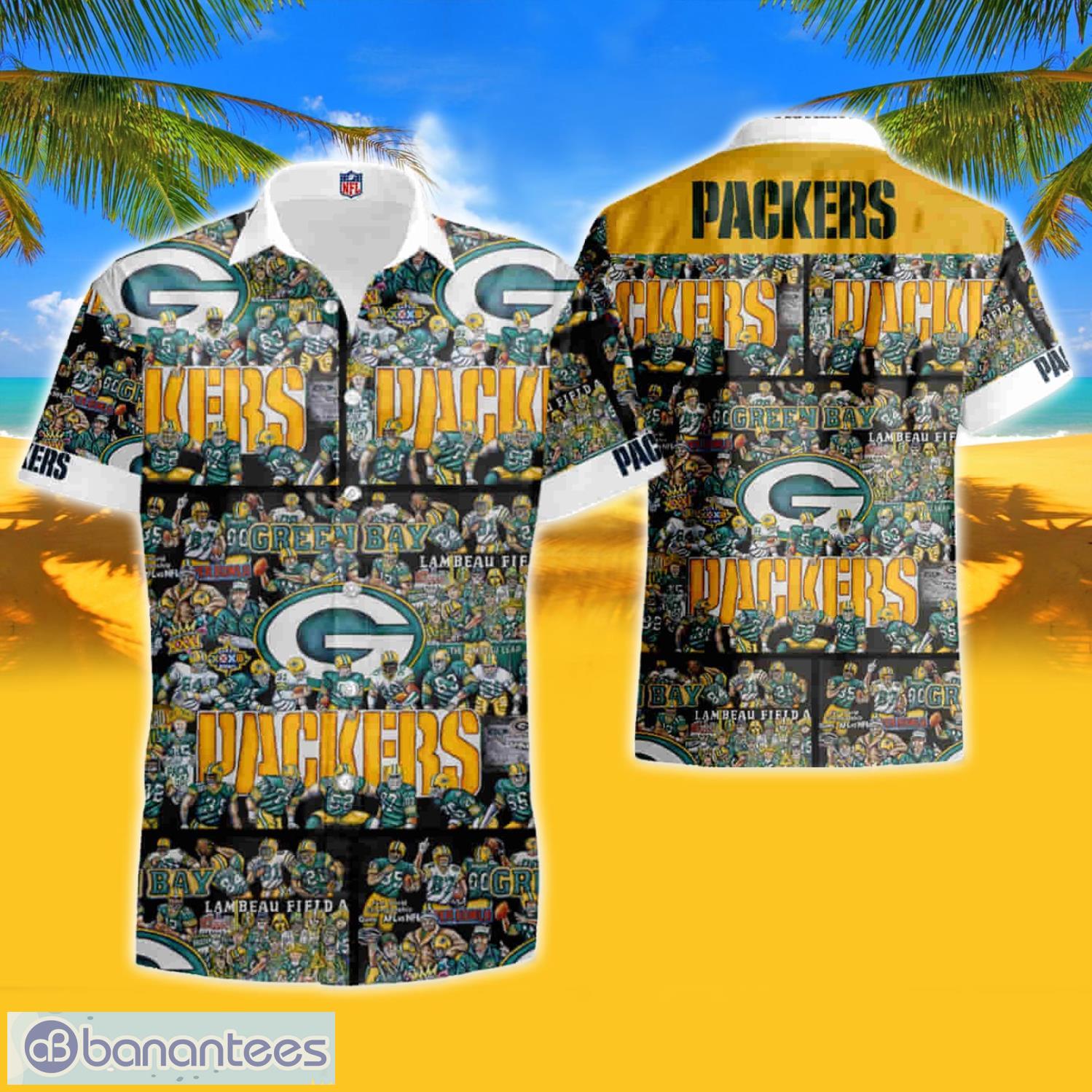 Green Bay Packers Nfl Football Hawaiian Shirts Summer Hawaiian Shirt And  Shorts - Banantees