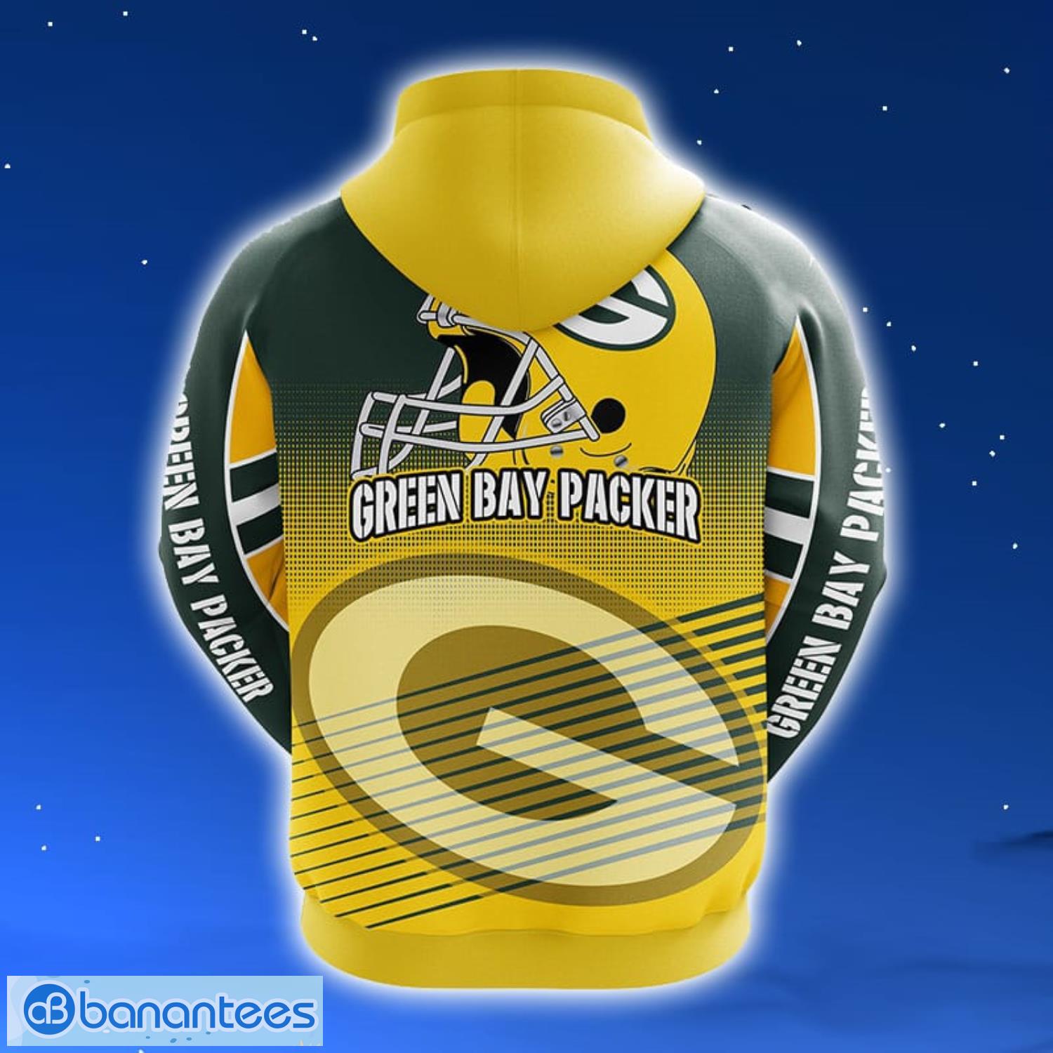 NFL Green Bay Packers Yellow 3D Hoodie Zip Hoodie For Men And Women Sport Gift Product Photo 2