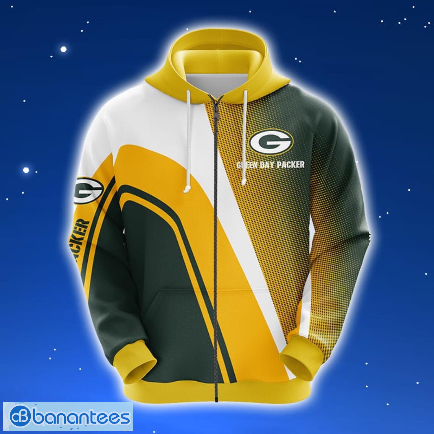NFL Green Bay Packers Yellow Unisex 3D Hoodie Zip Hoodie For Men And Women Sport Gift Product Photo 1