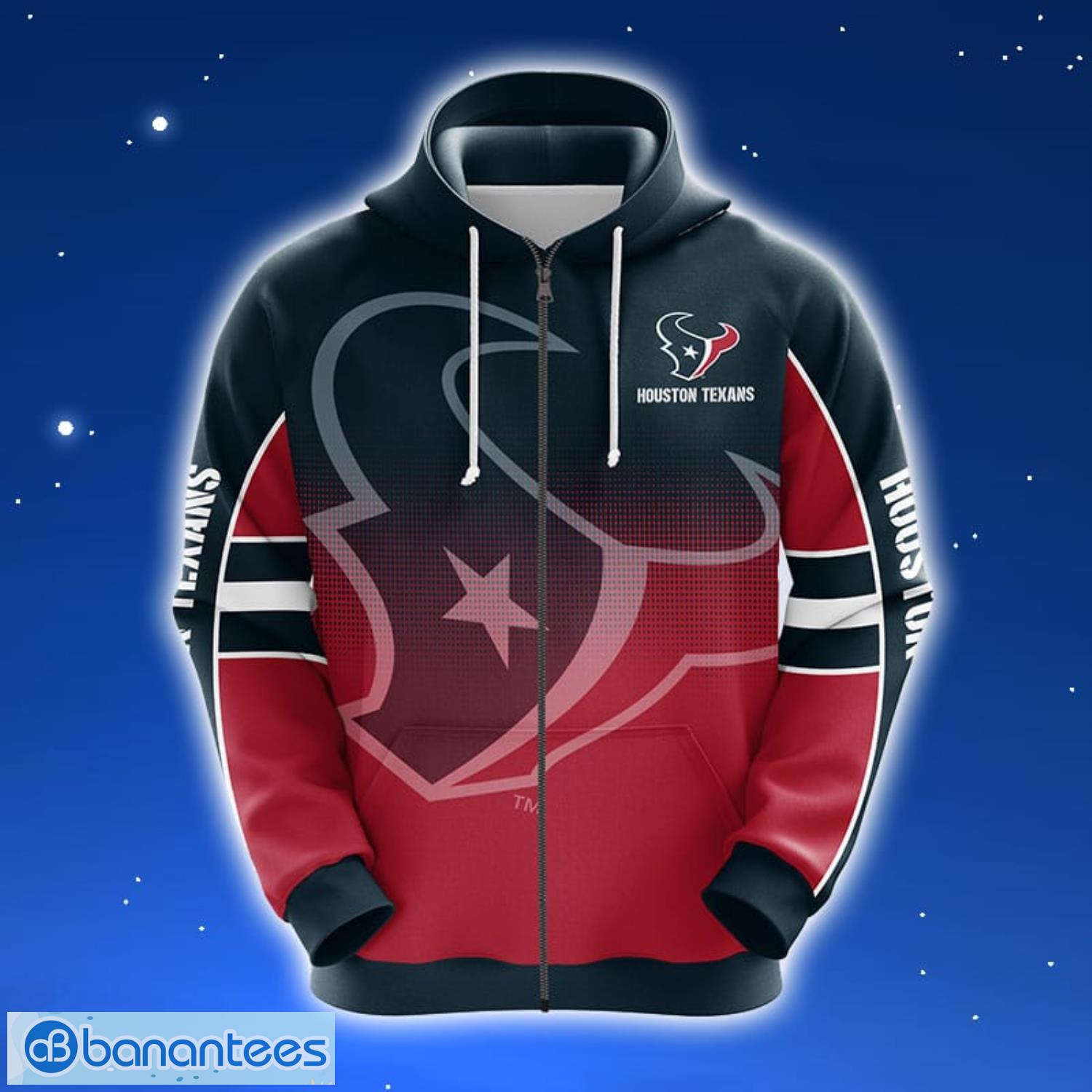 NFL Houston Texans Red 3D Hoodie Zip Hoodie For Men And Women Sport Gift Product Photo 1