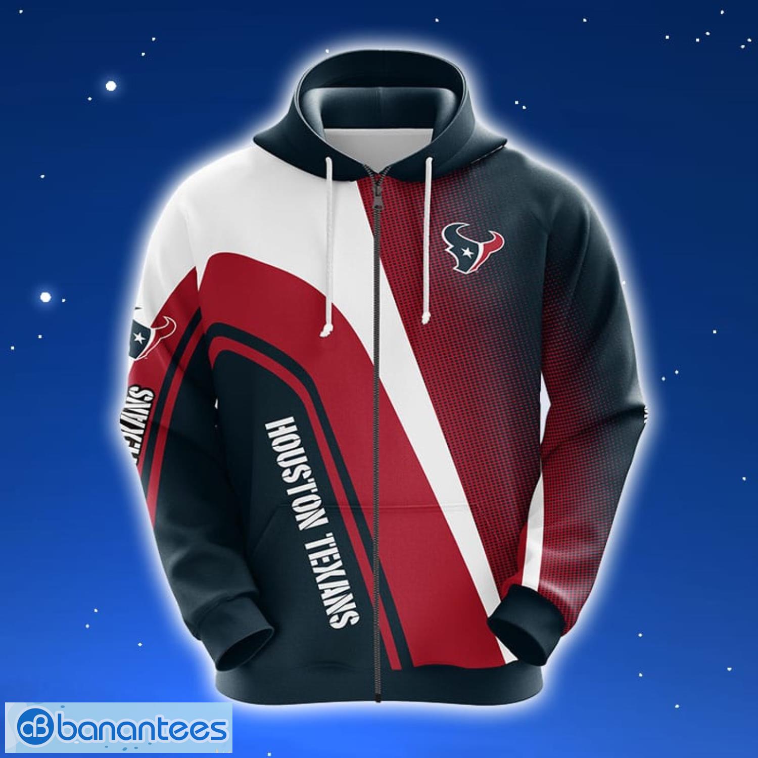 NFL Houston Texans Red Unisex 3D Hoodie Zip Hoodie For Men And Women Sport Gift Product Photo 1