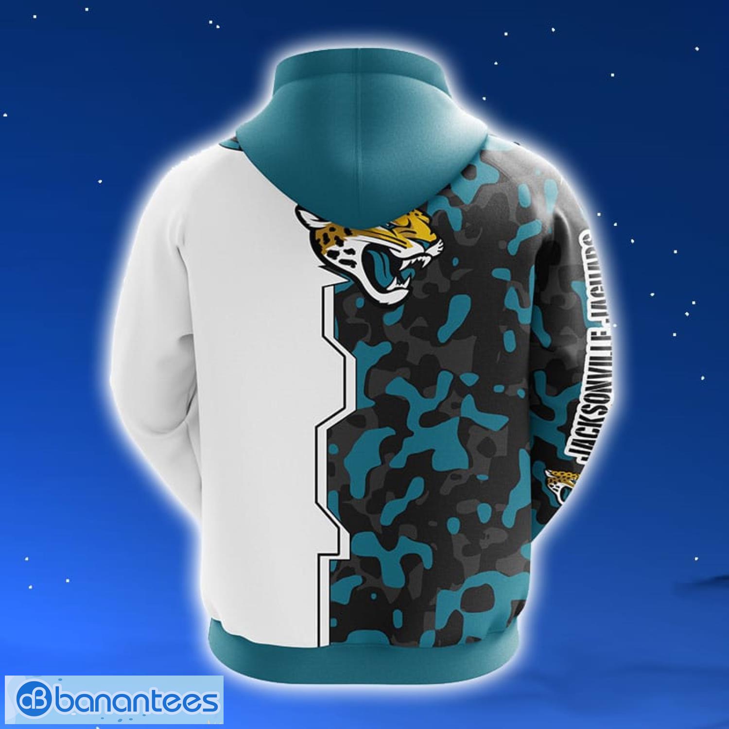 NFL Jacksonville Jaguars Camouflage Blue 3D Hoodie Zip Hoodie For Men And Women Sport Gift Product Photo 2