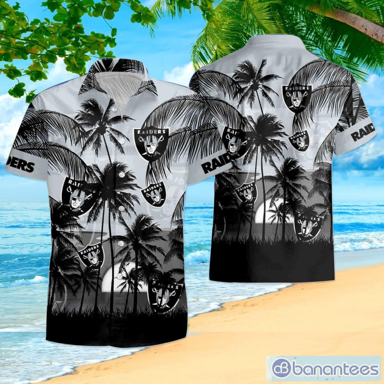 Oakland Raiders Nfl 2 Shirt Summer Hawaiian Shirt And Shorts - Banantees