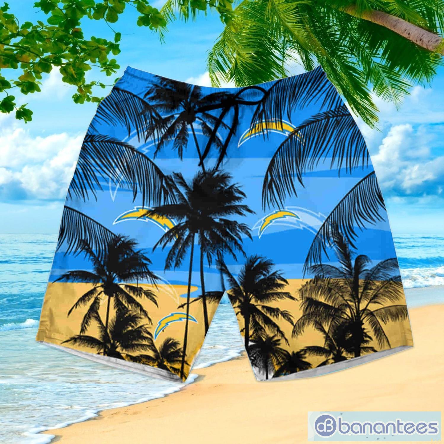 Los Angeles Chargers Nfl Hawaiian Shirt And Shorts Summer Beach Lover -  Banantees