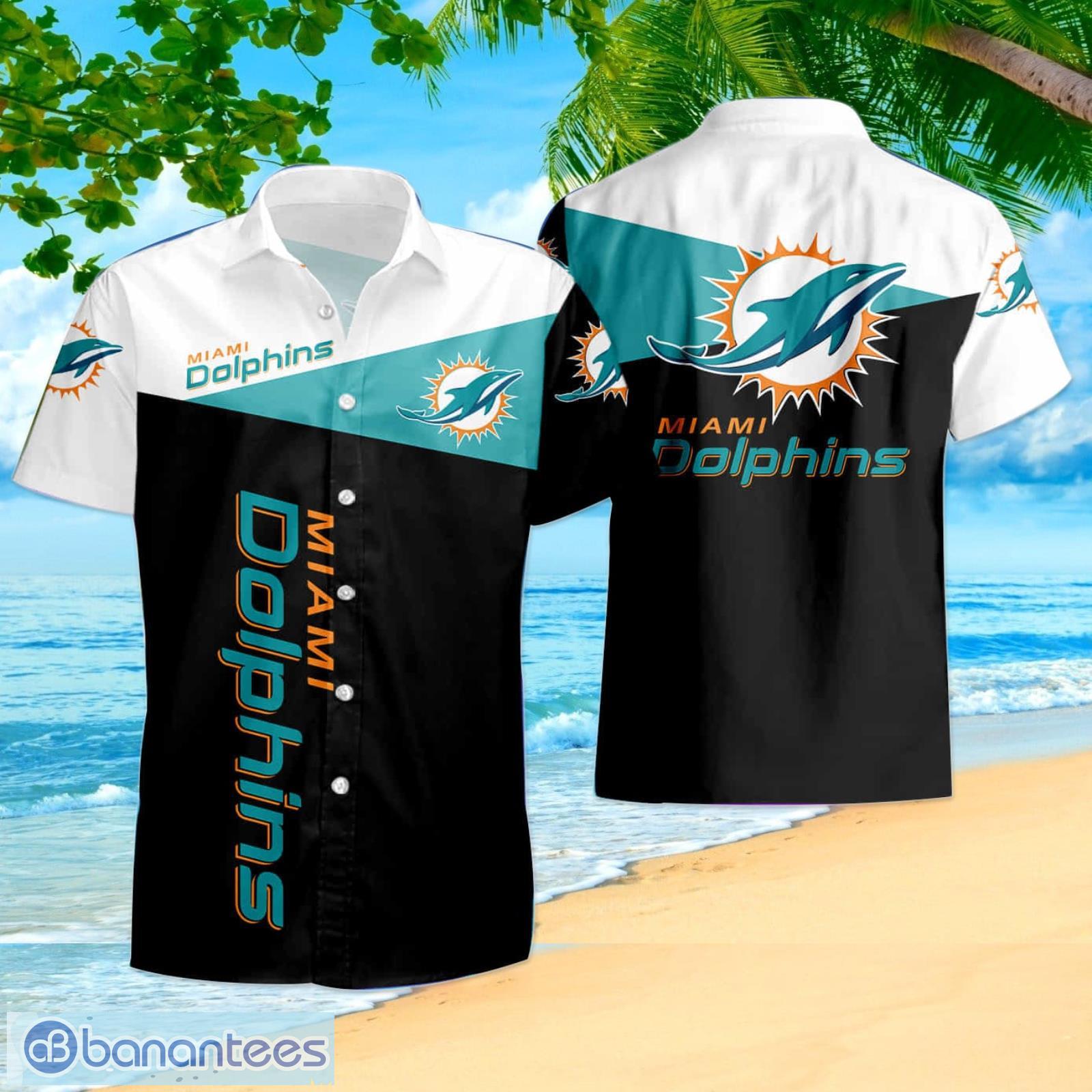 Miami Dolphins Custom Name NFL Hawaiian Shirt And Shorts Gift For Men And  Women Fans - Banantees