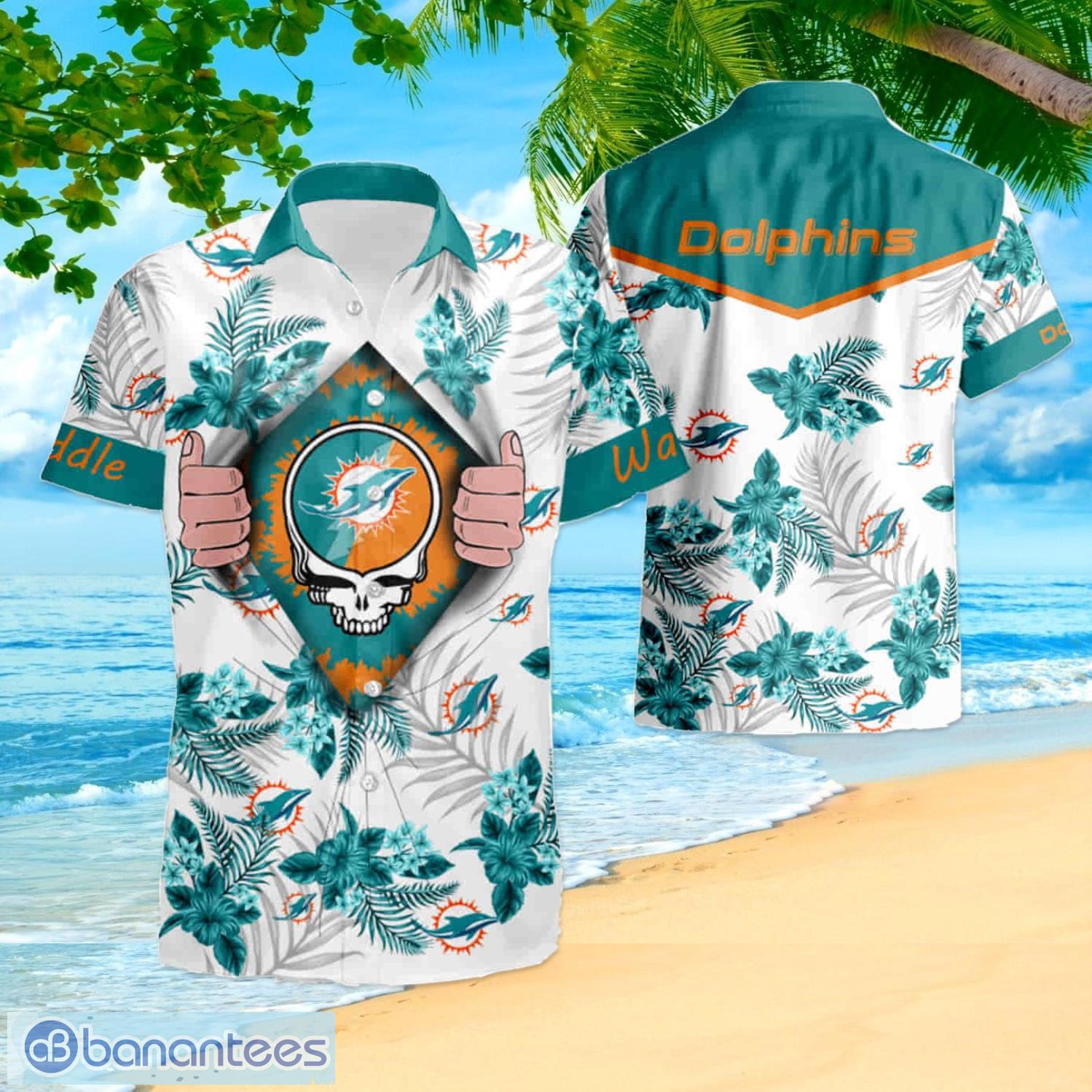 NFL Miami Dolphins Hawaiian Shirt,Aloha Shirt,Summer Gift For