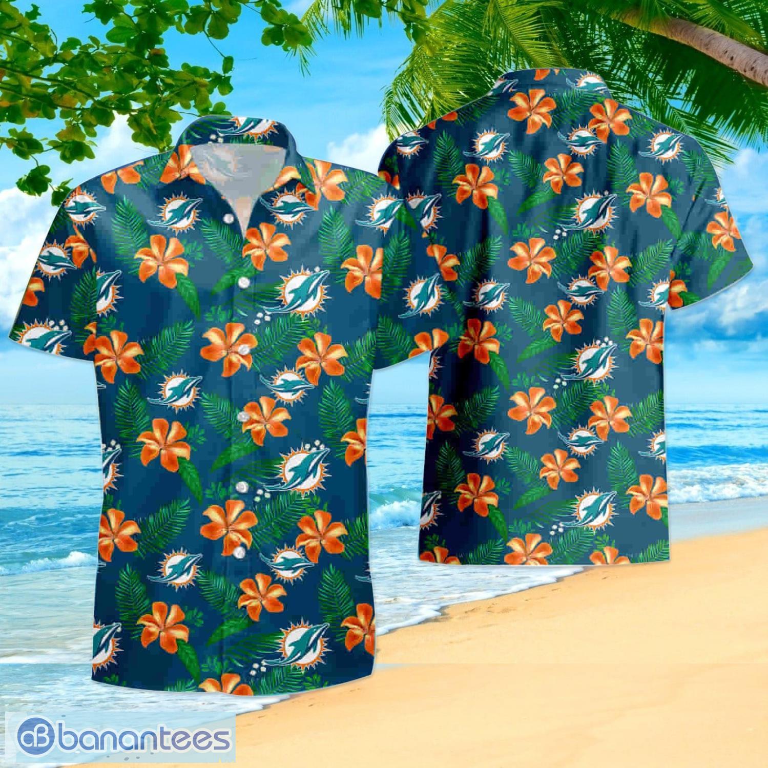 Cool Aloha NFL Miami Dolphins Hawaiian Shirt Gift For Beach Trip