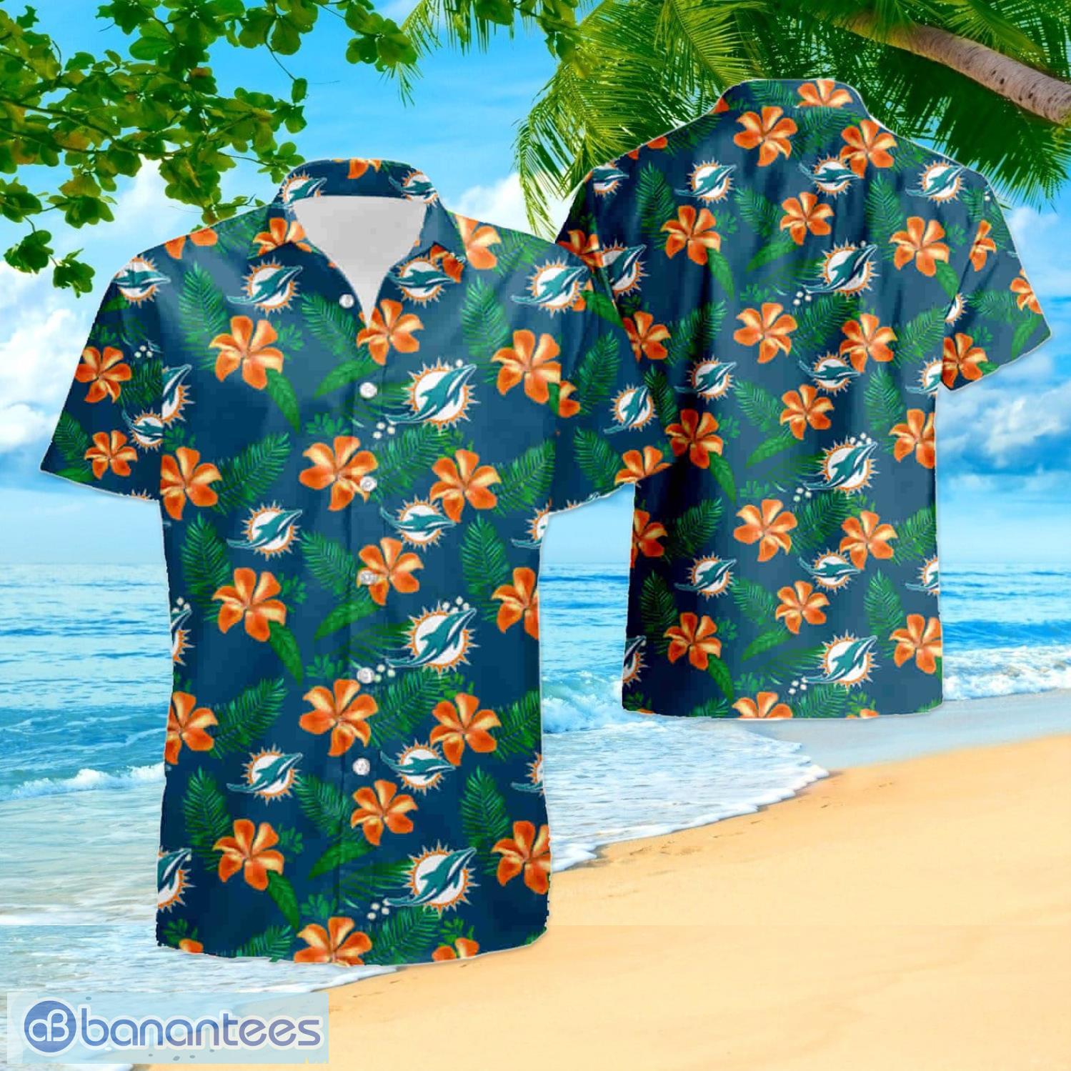 Nfl Miami Dolphins 3D Hawaiian Shirt Style 03 Men And Women For Fans -  Banantees