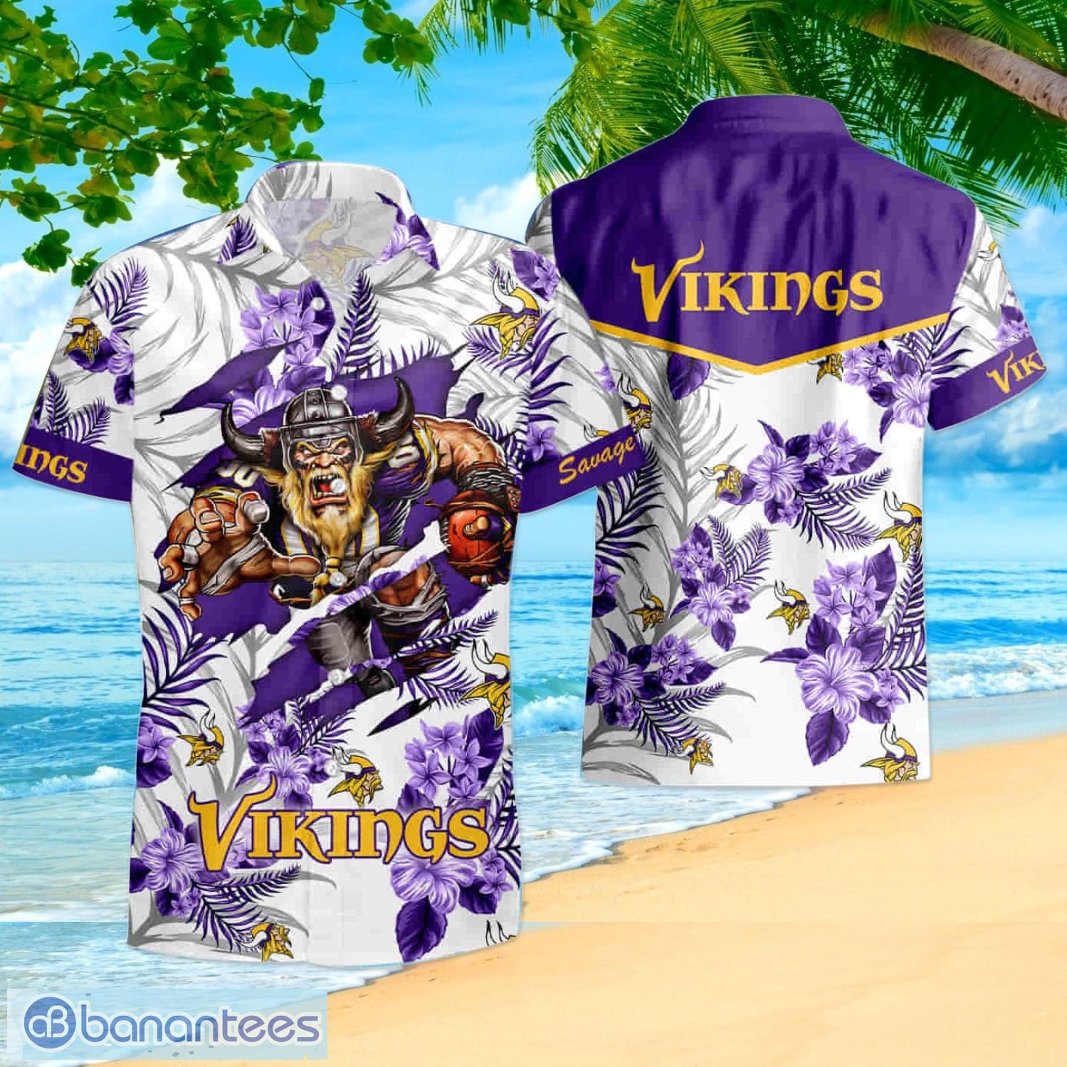 mn vikings hawaiian shirt