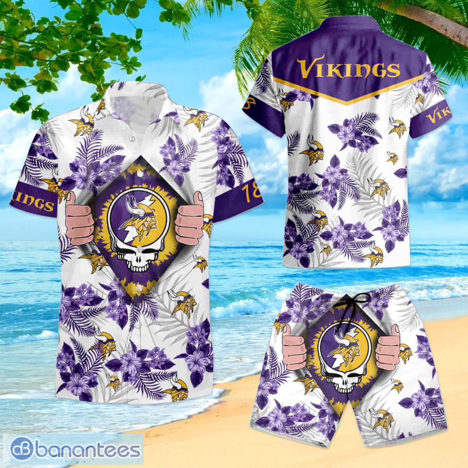 Minnesota Vikings NFL Hawaiian Shirt Custom Getaways Aloha Shirt