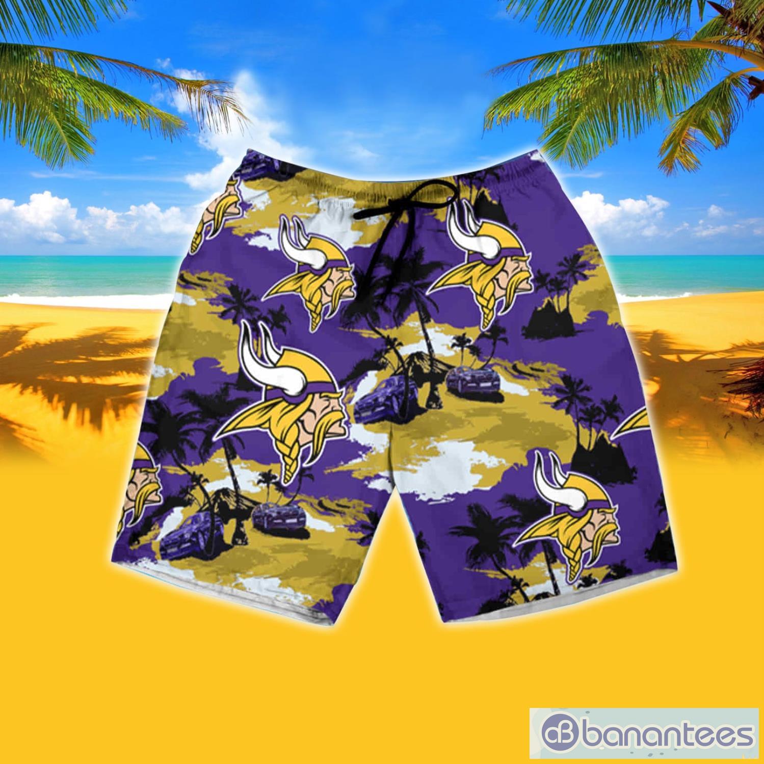 Minnesota Vikings Summer Gift Hawaiian Shirt And Shorts - Banantees