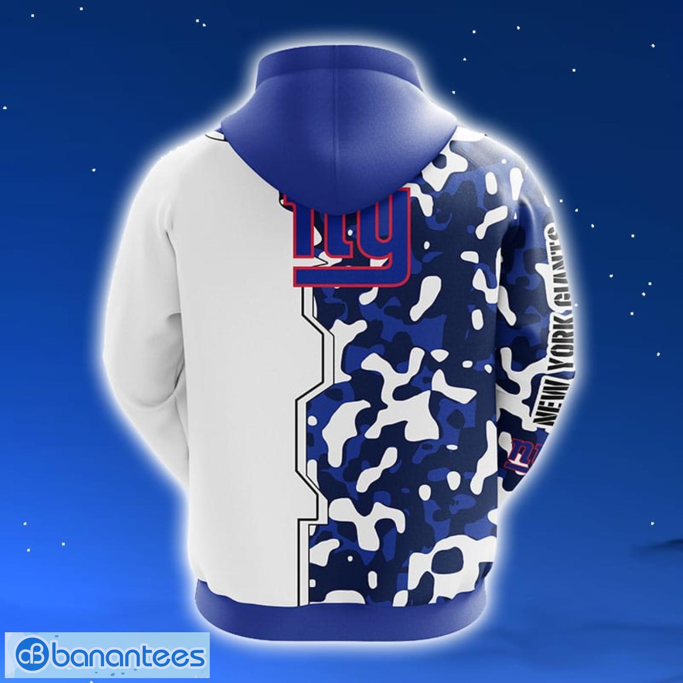 NFL New York Giants Camouflage Blue 3D Hoodie Zip Hoodie For Men And Women Sport Gift Product Photo 2