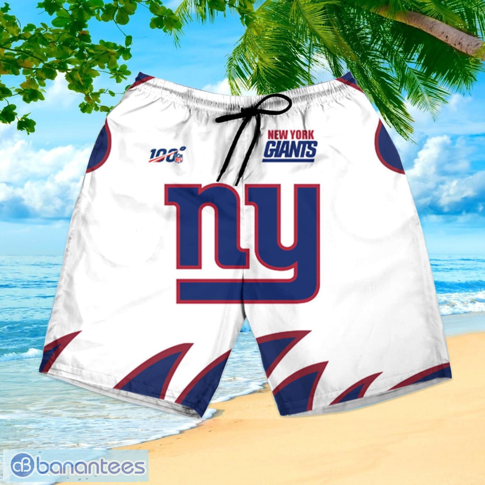 New York Giants Skull1 Summer Hawaiian Shirt And Shorts - Banantees