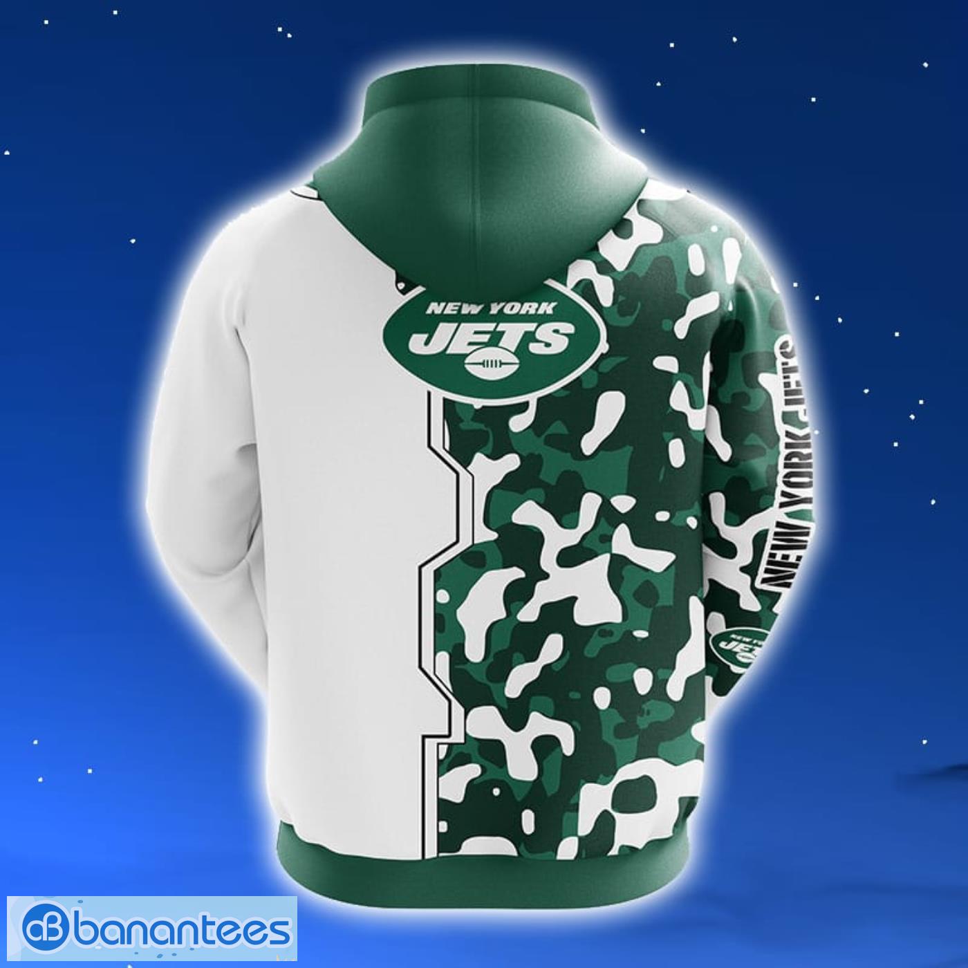 NFL New York Jets Camouflage Green 3D Hoodie Zip Hoodie For Men And Women Sport Gift Product Photo 2