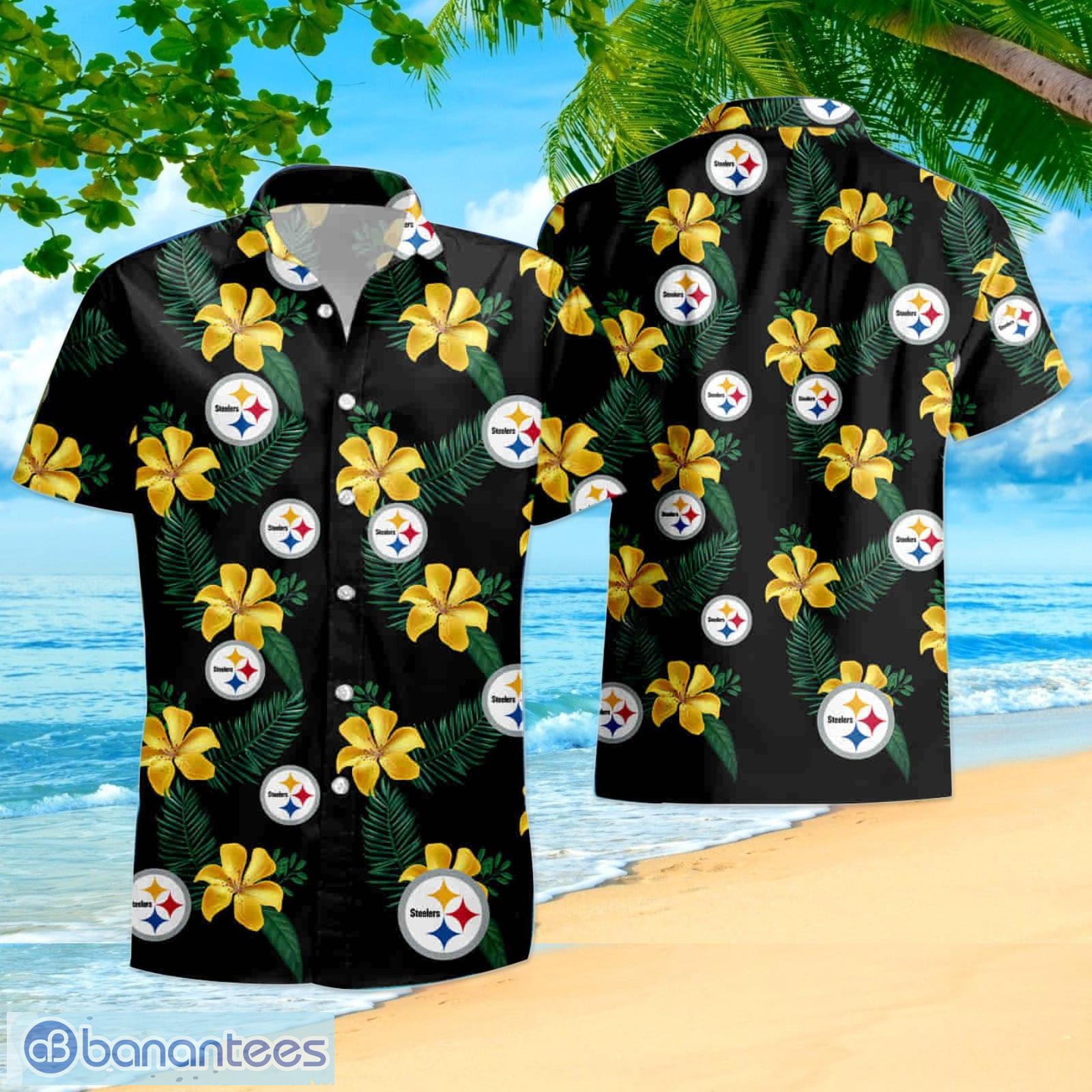 Nfl Pittsburgh Steelers Tropical Flower Maria Summer Hawaiian