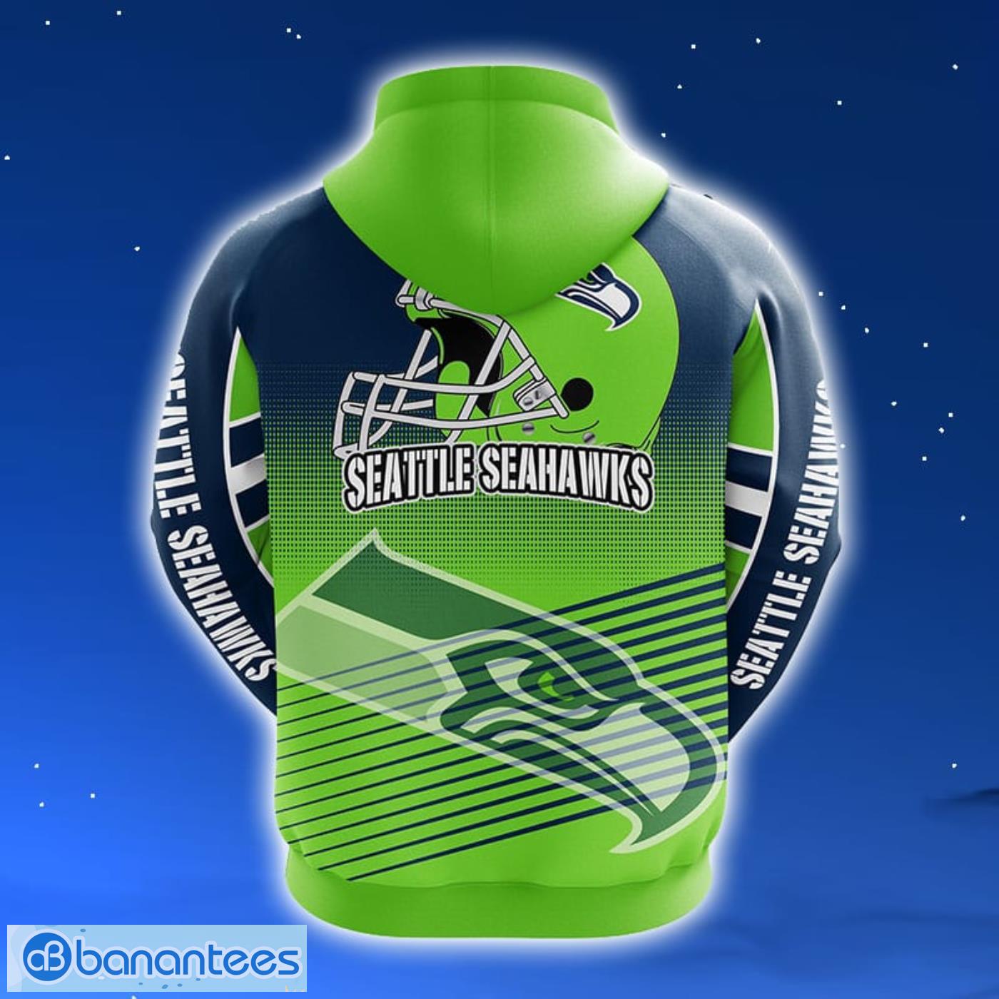 NFL Seattle Seahawks Green Unisex 3D Hoodie Zip Hoodie For Men And Women Sport Gift Product Photo 2