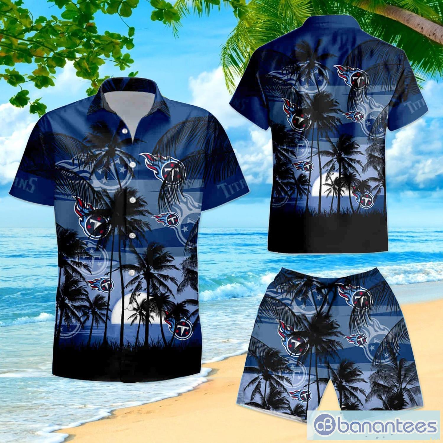 Tennessee Titans Nfl Hawaiian Shirts And Shorts For Fans-1