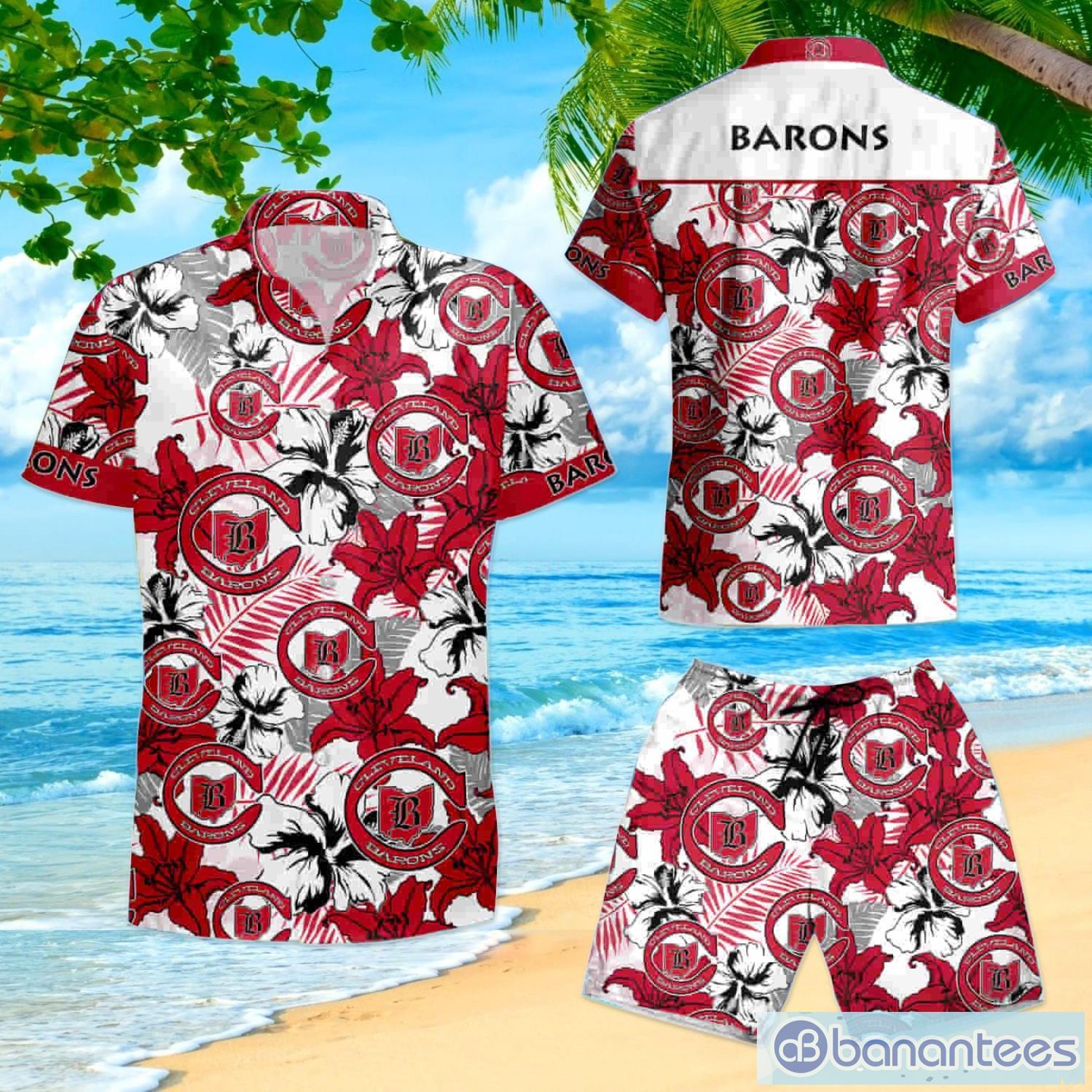 Nhl Cleveland Barons Hawaii Summer Hawaiian Shirt And Short