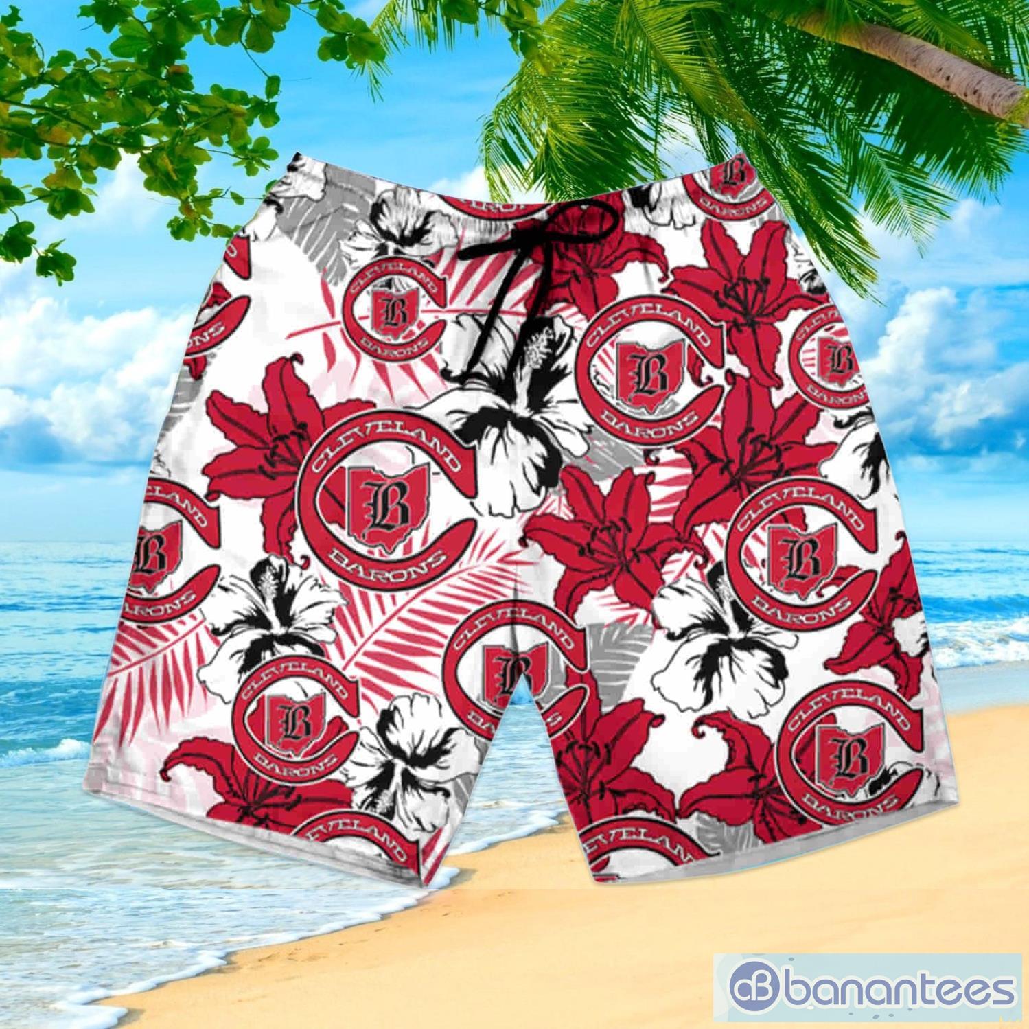 Nhl Cleveland Barons Hawaii Summer Hawaiian Shirt And Short