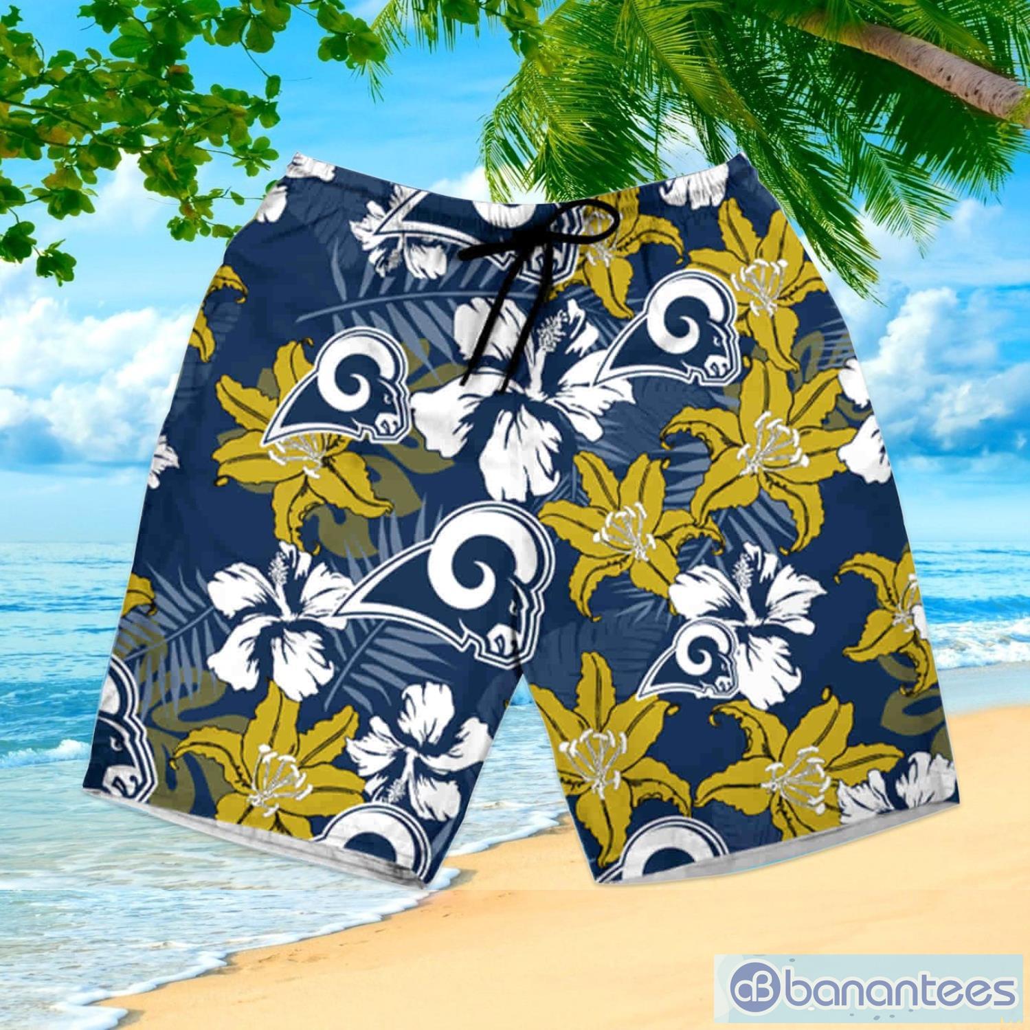 Nhl Los Angeles Rams 2 Hawaiian Shirt And Shorts Summer Gift For