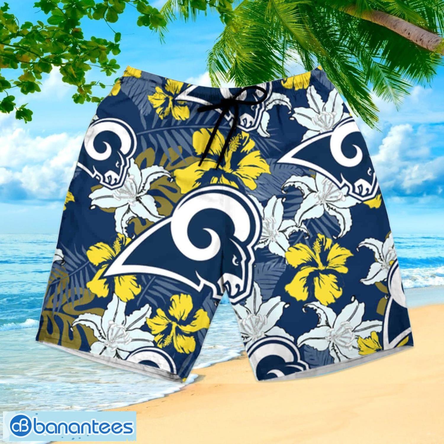 Nhl Los Angeles Rams Hawaiian Shirt And Shorts Summer Vacation Gift -  Banantees