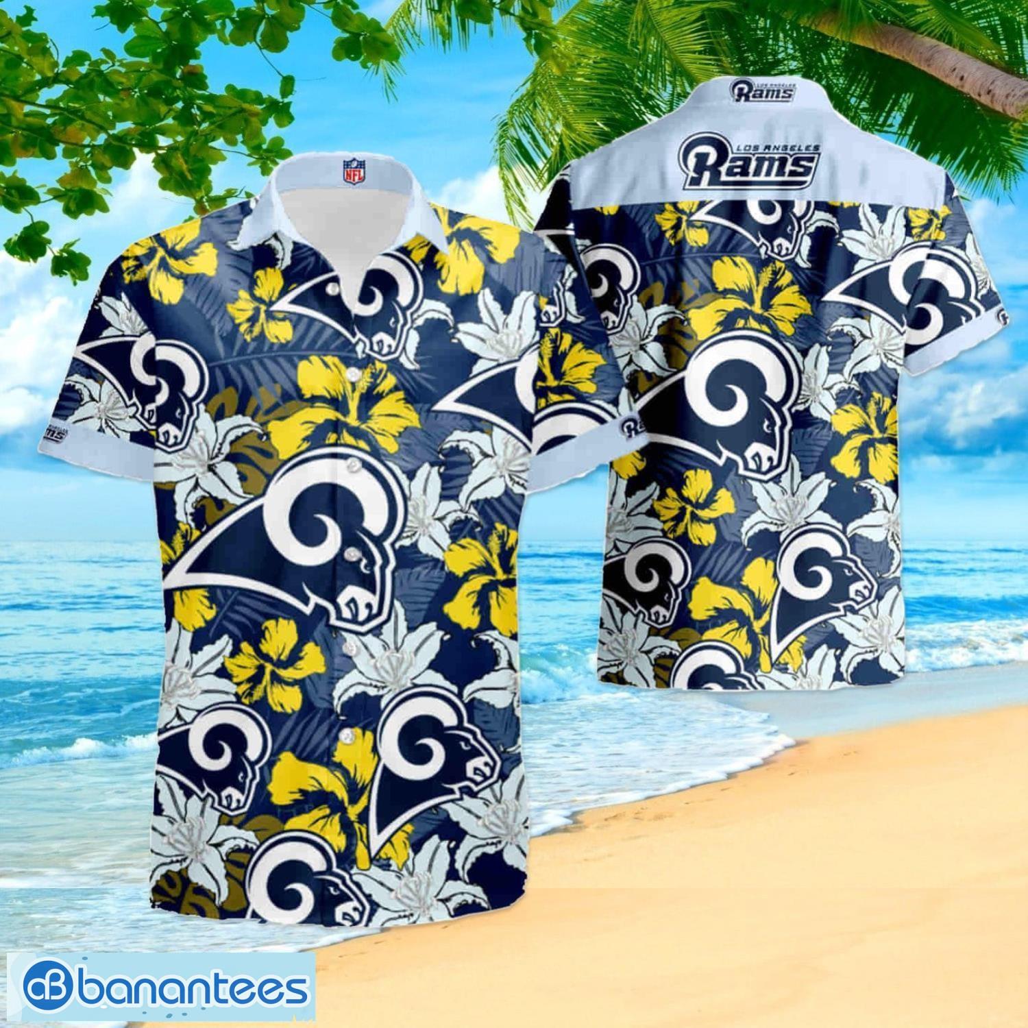 Nhl Los Angeles Rams Hawaiian Shirt And Shorts Summer Vacation