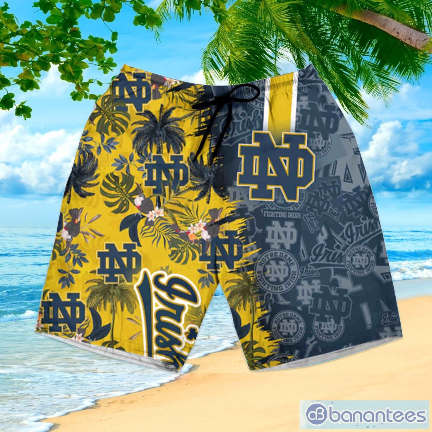 Notre Dame Fighting Irish NCAA1 Hawaiian Shirt Star Pattern Best Trend  Summer Gift