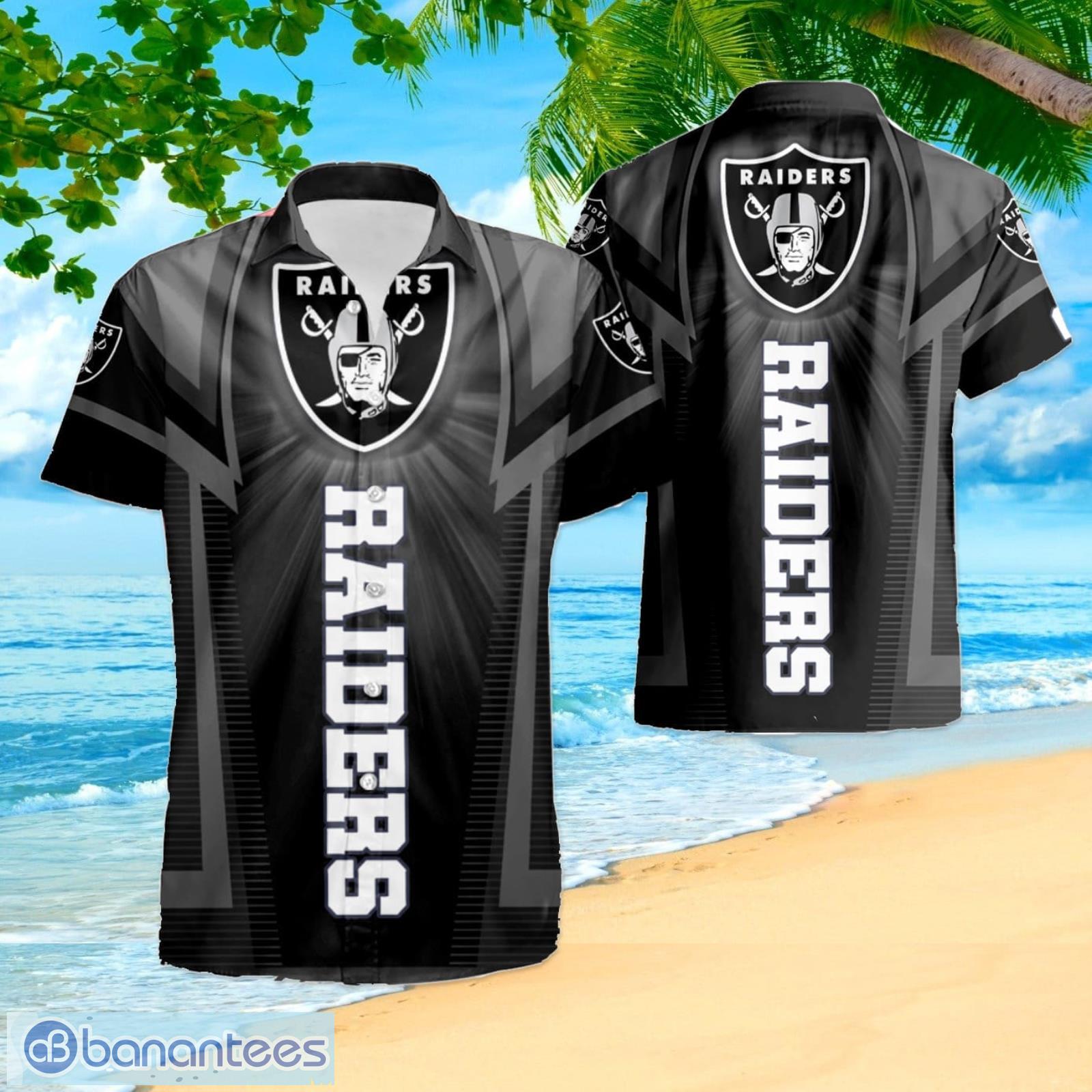 Oakland Raiders Flower2 Summer Hawaiian Shirt And Shorts - Banantees