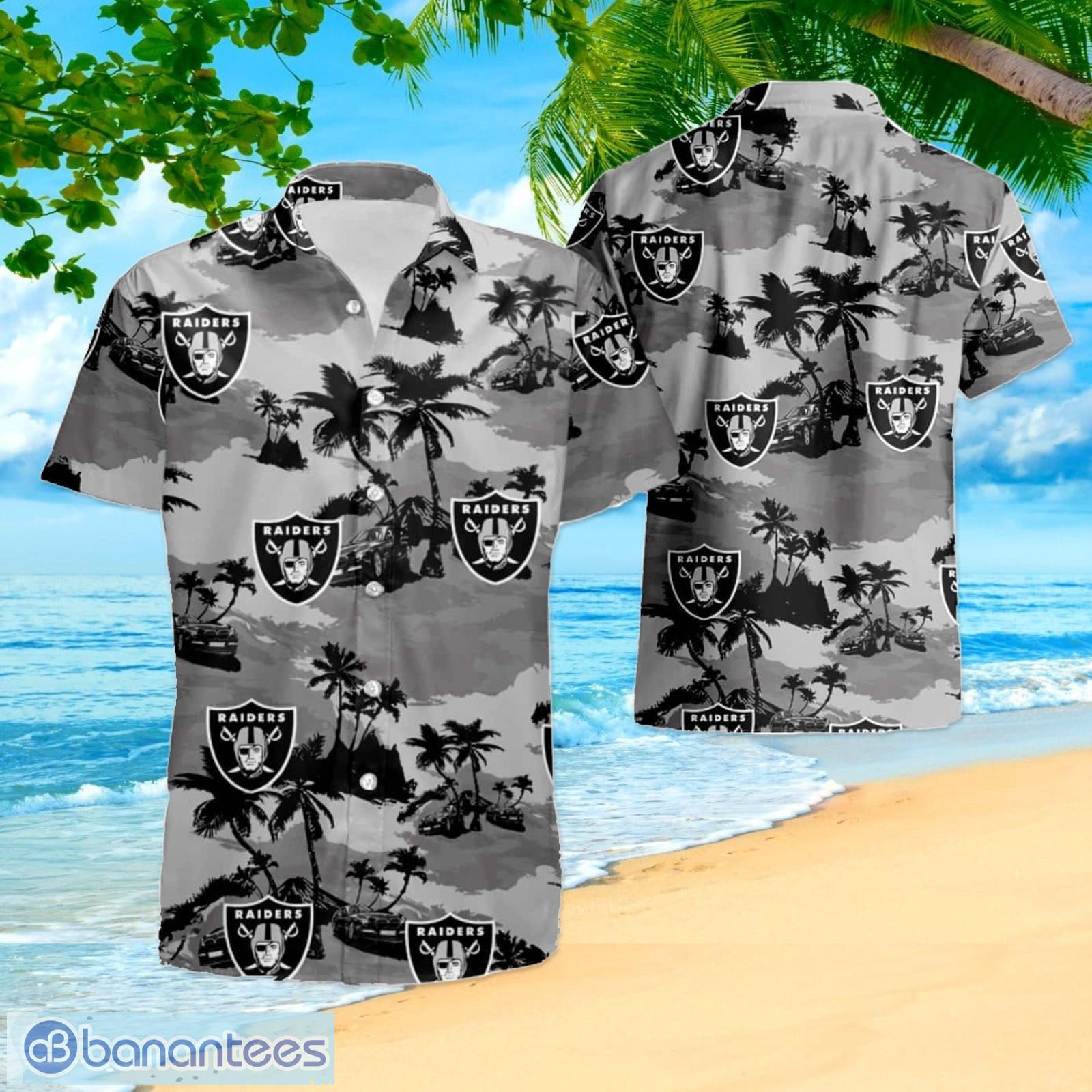 Oakland Raiders Nfl Summer Hawaiian Shirt And Shorts - Banantees