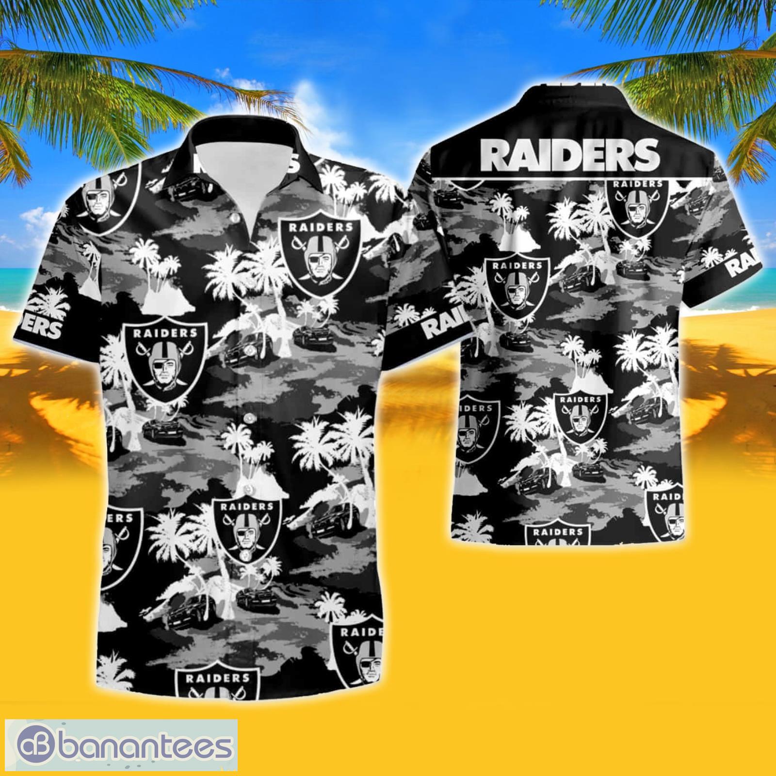 Oakland Raiders Summer Hawaiian Shirt And Shorts - Banantees