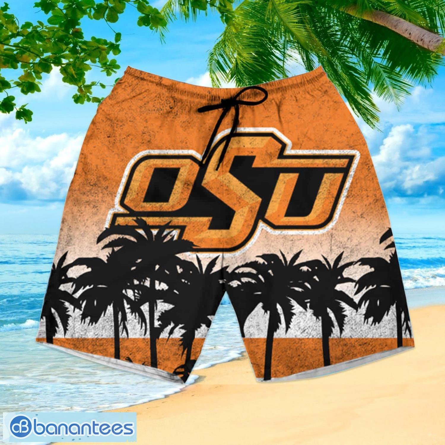 Ncaa Oklahoma State Cowboys Orange Beach Trendy Hawaiian Shirt Aloha Shirt  - Trendy Aloha