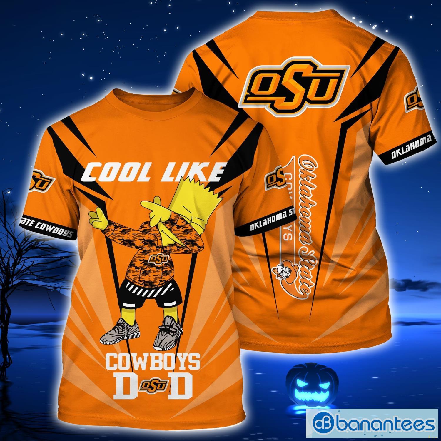 Oklahoma State Cowboys Sport Fans 3D T-Shirt Gift For Dad - Banantees