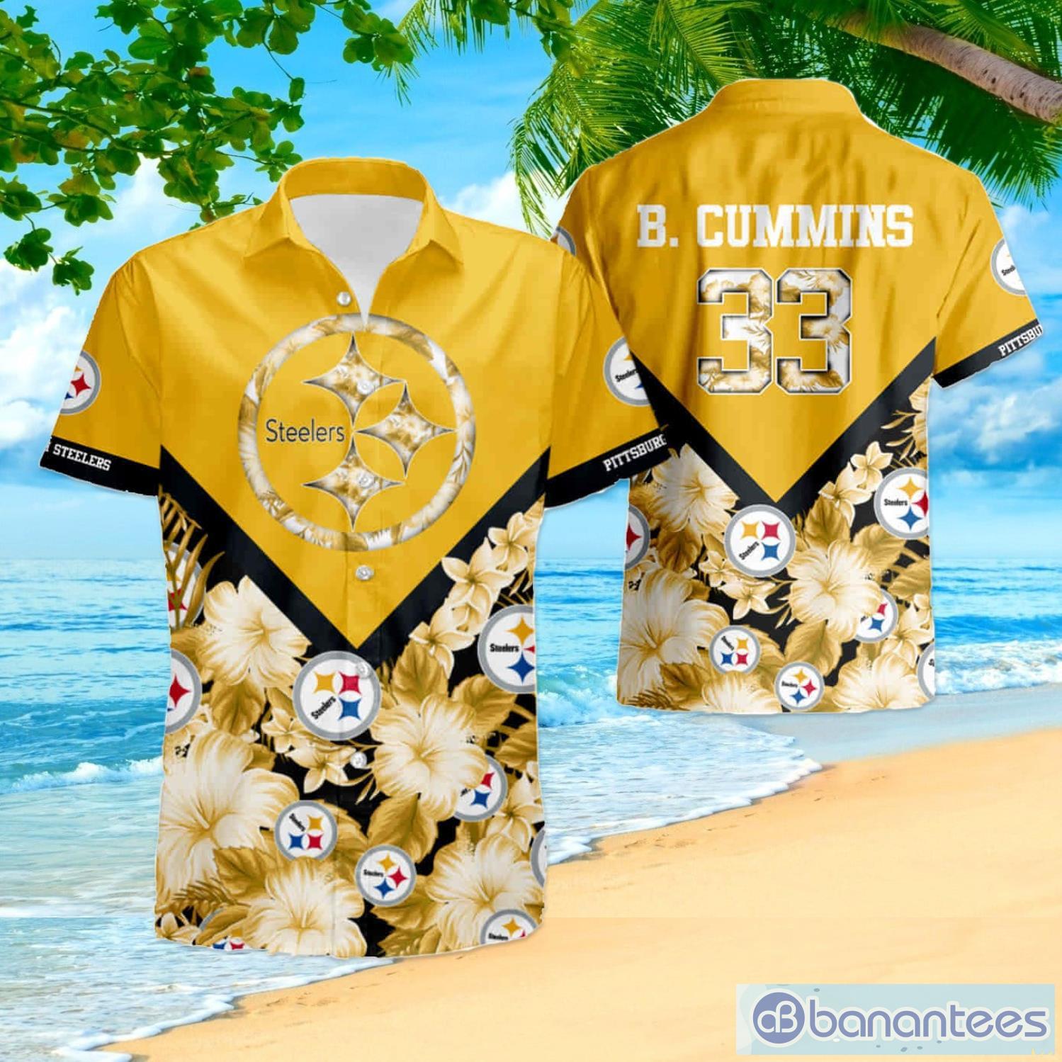 Pittsburgh Steelers Custom Name NFL Hawaiian Shirt And Shorts Gift For Men  And Women Fans - Banantees