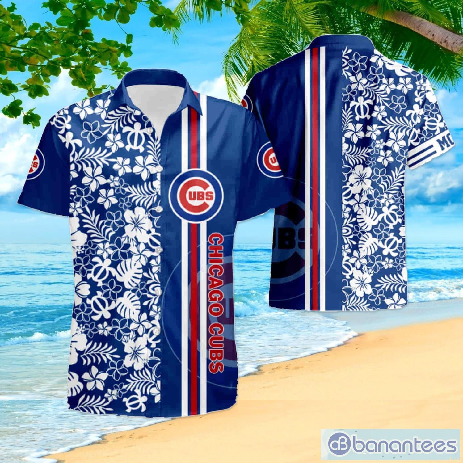 Custom Name Chicago Cubs White Navy 3D Polo Shirt For Fans