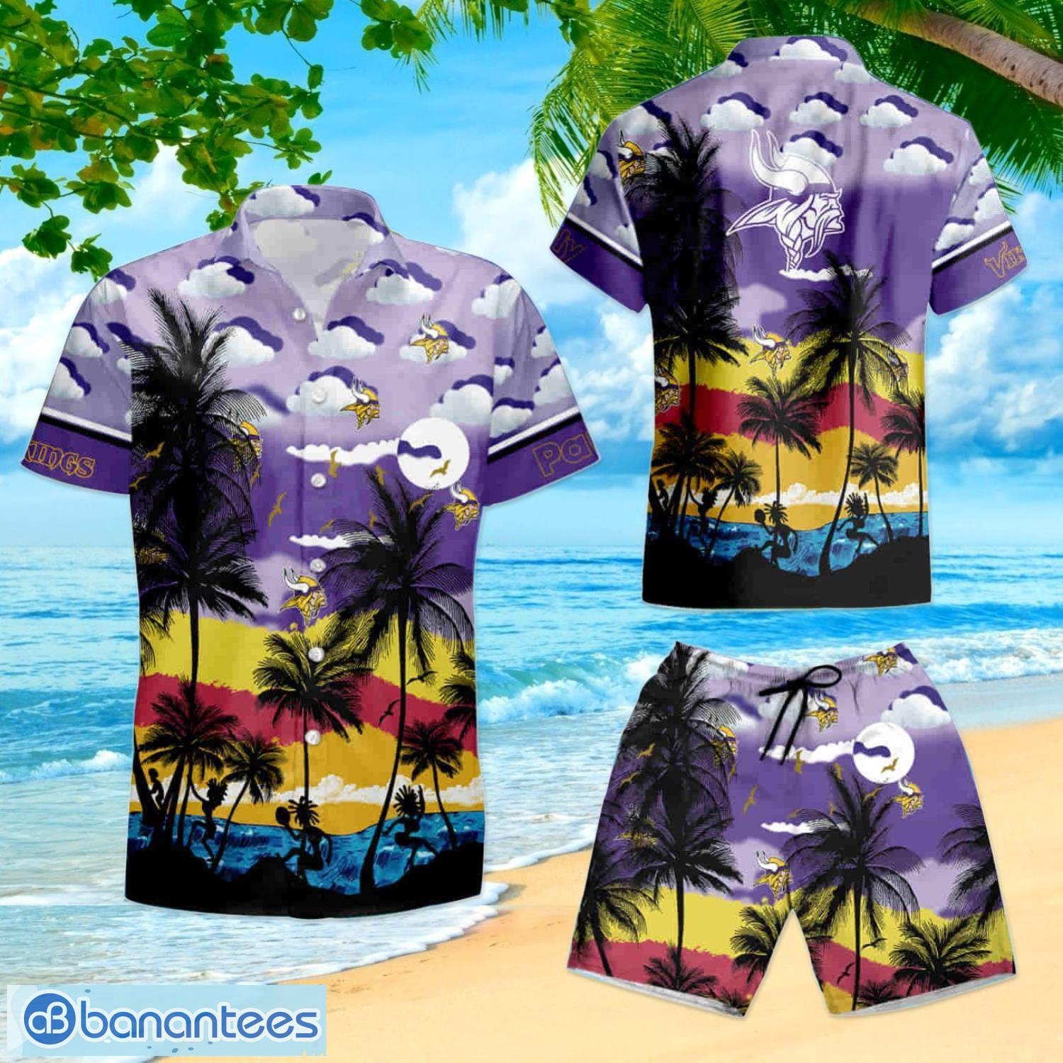 Minnesota Vikings Summer Gift Hawaiian Shirt And Shorts - Banantees