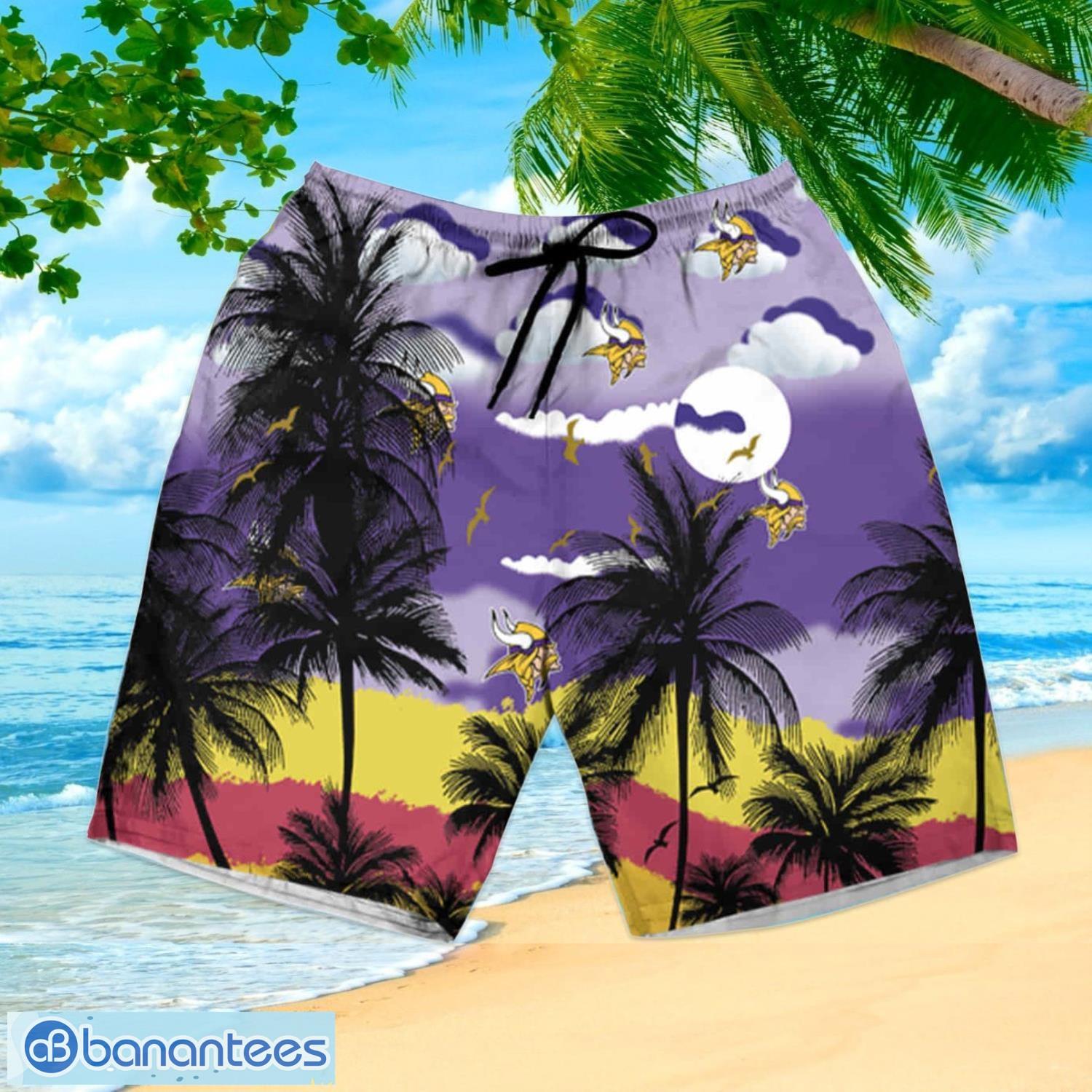 Minnesota Vikings 3D Hawaiian Shirt And Shorts For Men And Women Gift Fans  - Banantees