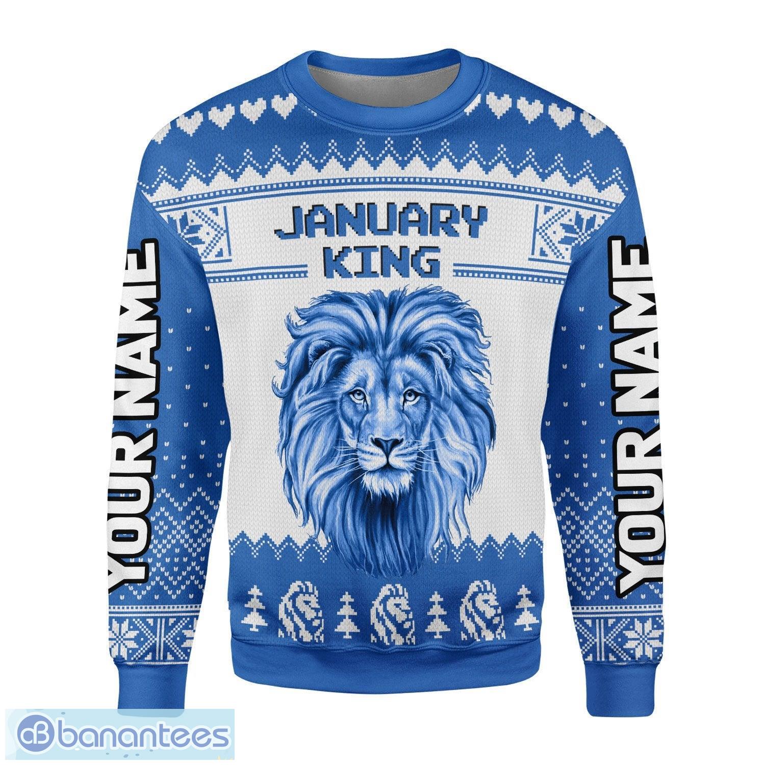 Personalized Name January Guy I Am The Kind Of Man 3D Ugly Christmas Sweater Christmas Gift Product Photo 2