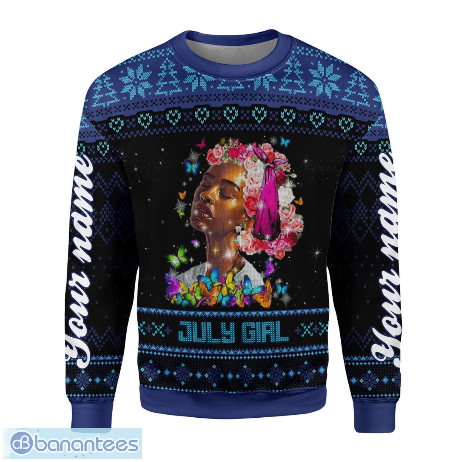 Personalized Name July Girl I Am The Storm 3D Ugly Christmas Sweater Christmas Gift Product Photo 2