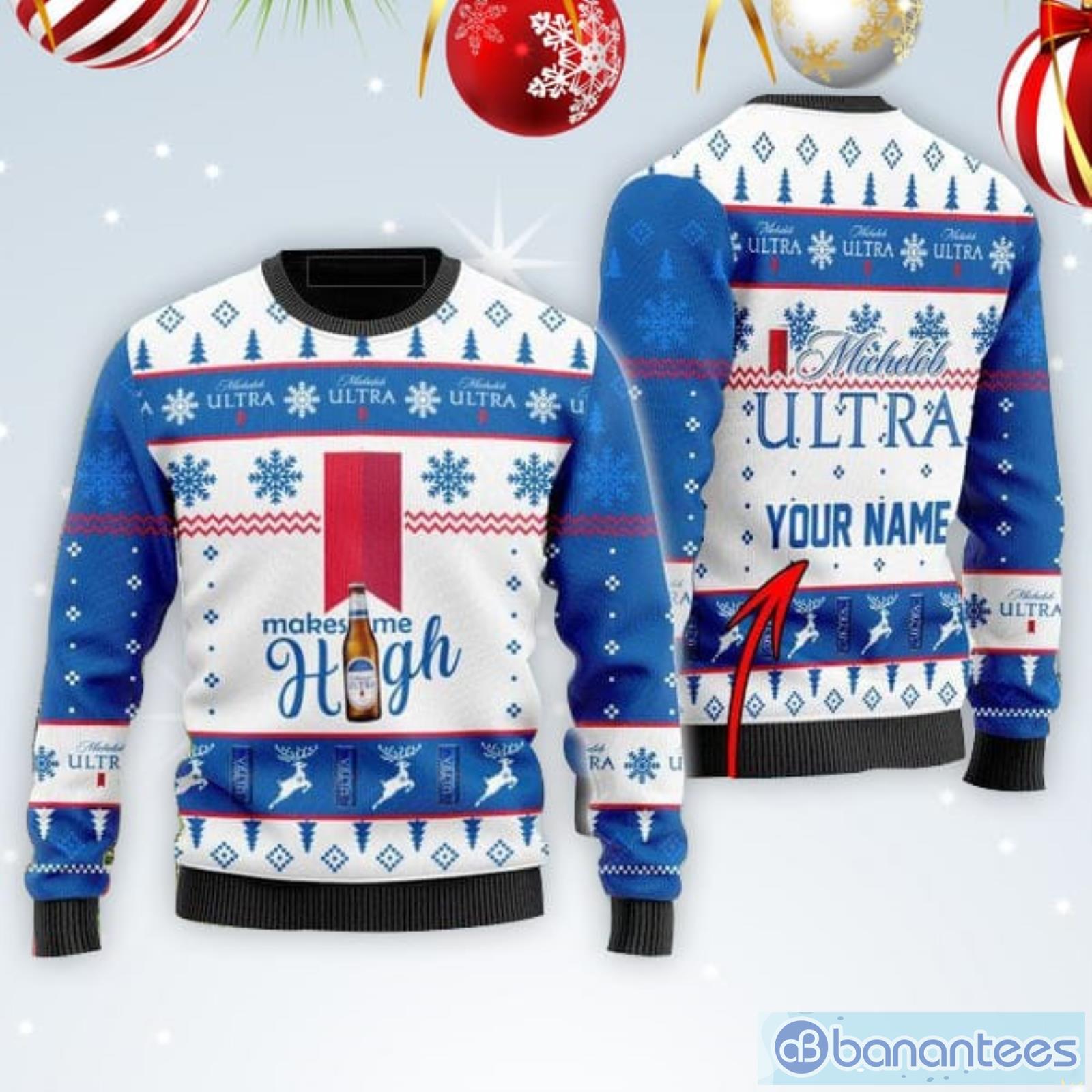 Michelob Ultra Christmas Gift Ugly Christmas Sweater